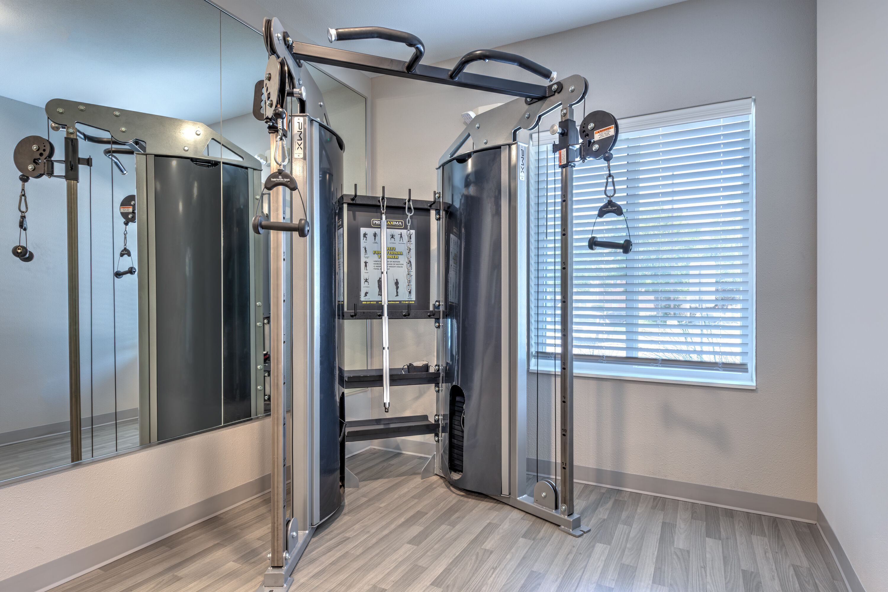 Fitness room at ECHO Suites Extended Stay by Wyndham Dallas Plano/Richardson in Plano, Texas