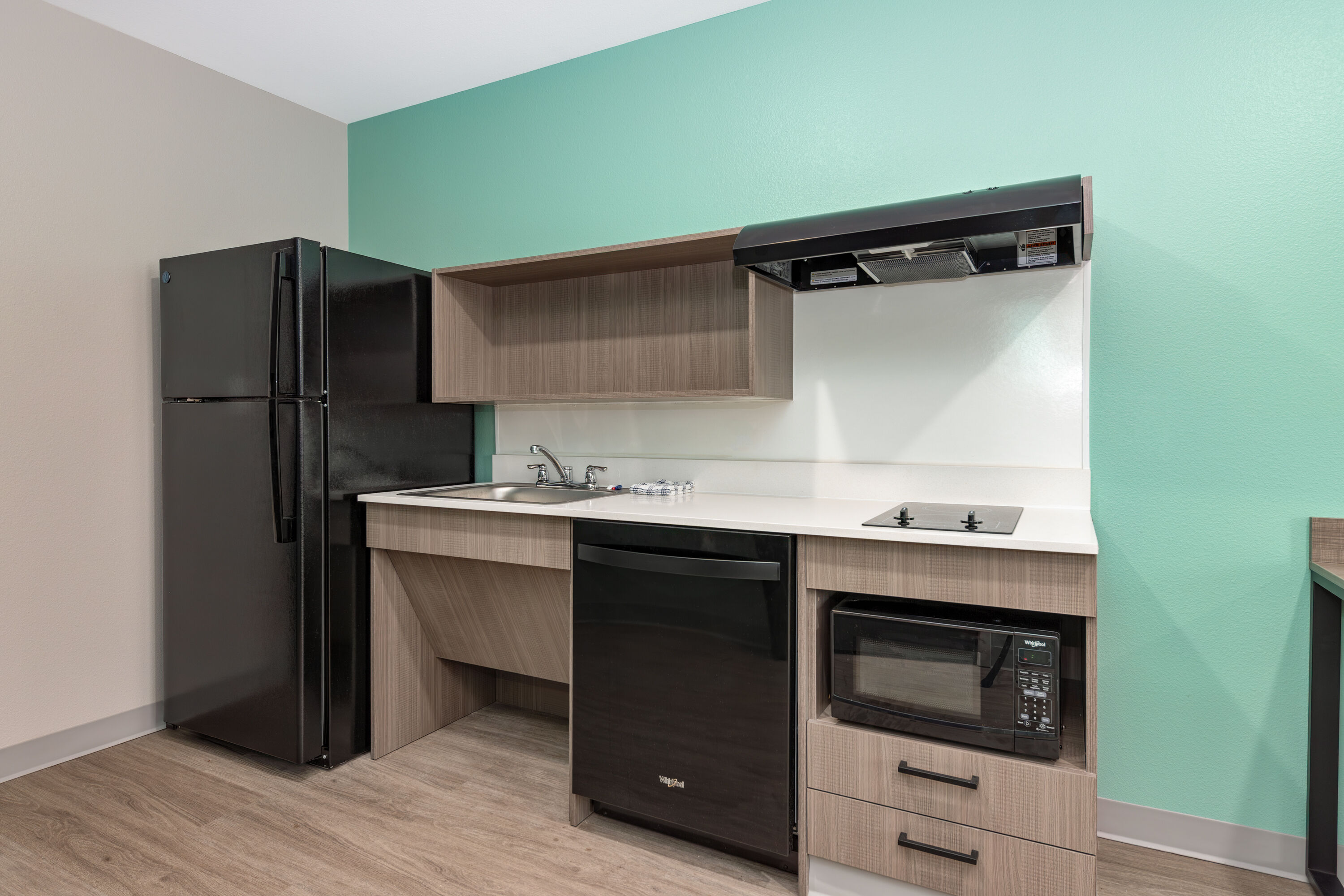 Guest room feature at the ECHO Suites Extended Stay by Wyndham Dallas Plano/Richardson in Plano, Texas