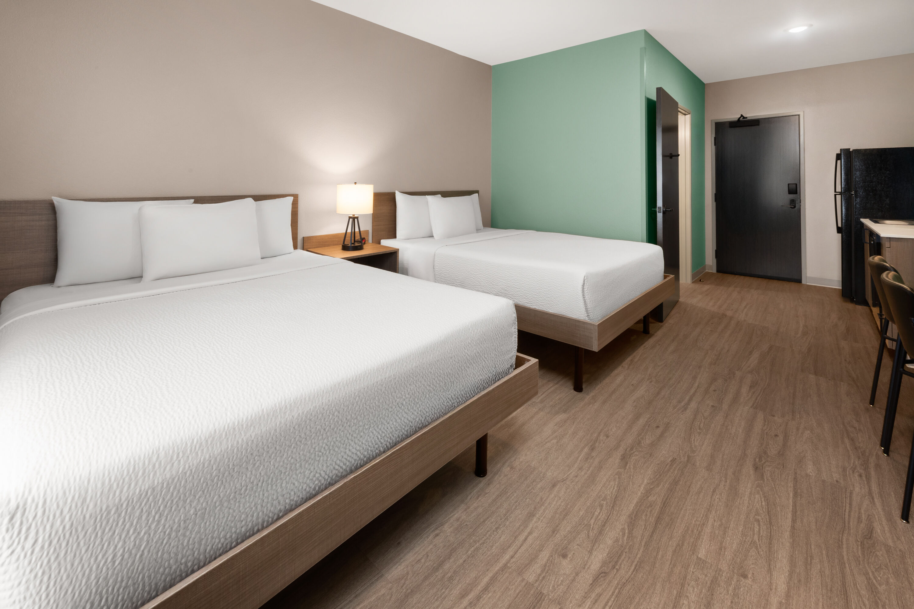 Guest room at the ECHO Suites Extended Stay by Wyndham Austin Round Rock in Round Rock, Texas