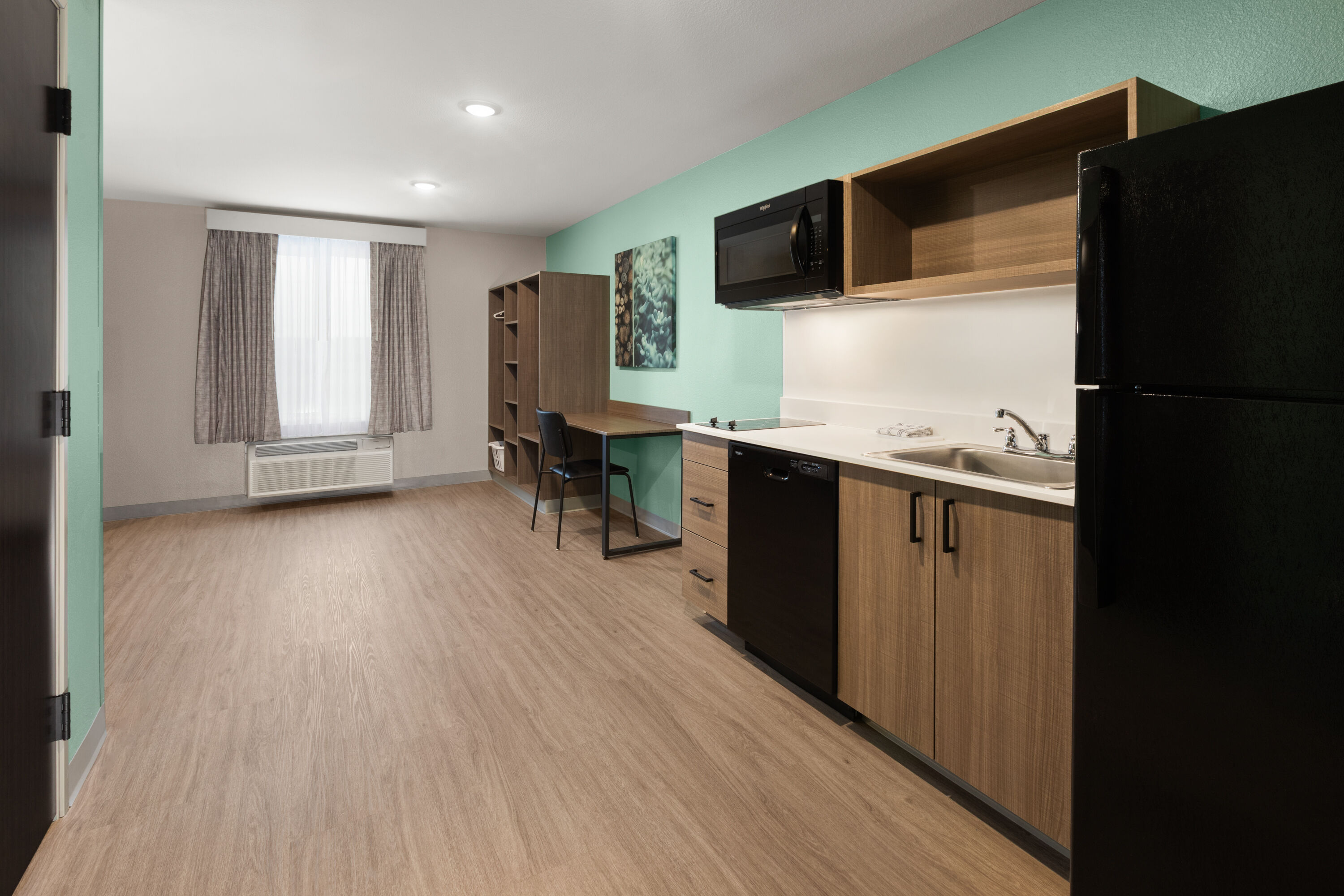 Guest room feature at the ECHO Suites Extended Stay by Wyndham Austin Round Rock in Round Rock, Texas