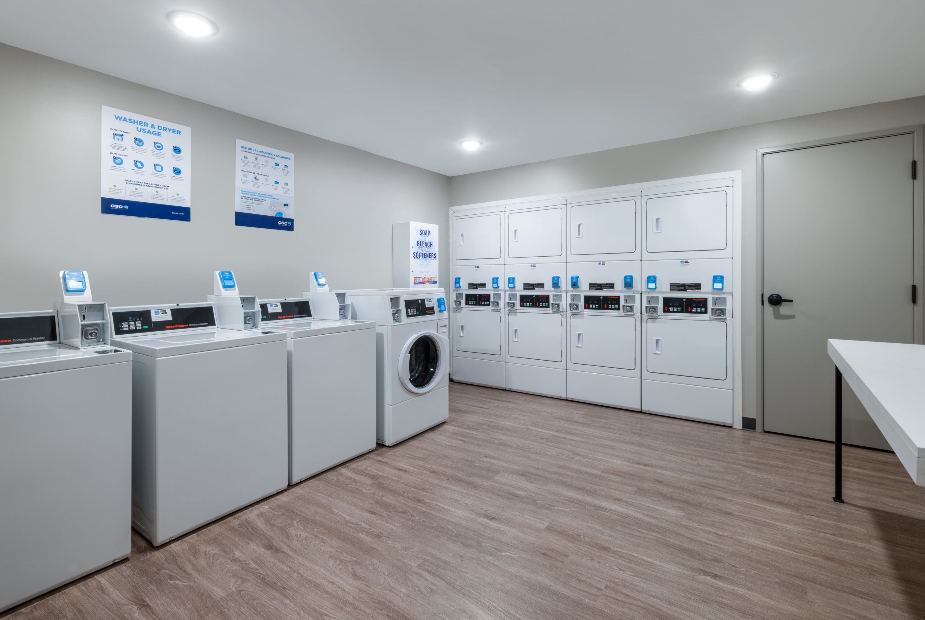 Laundry facilities at ECHO Suites Extended Stay by Wyndham Austin Round Rock in Round Rock, Texas