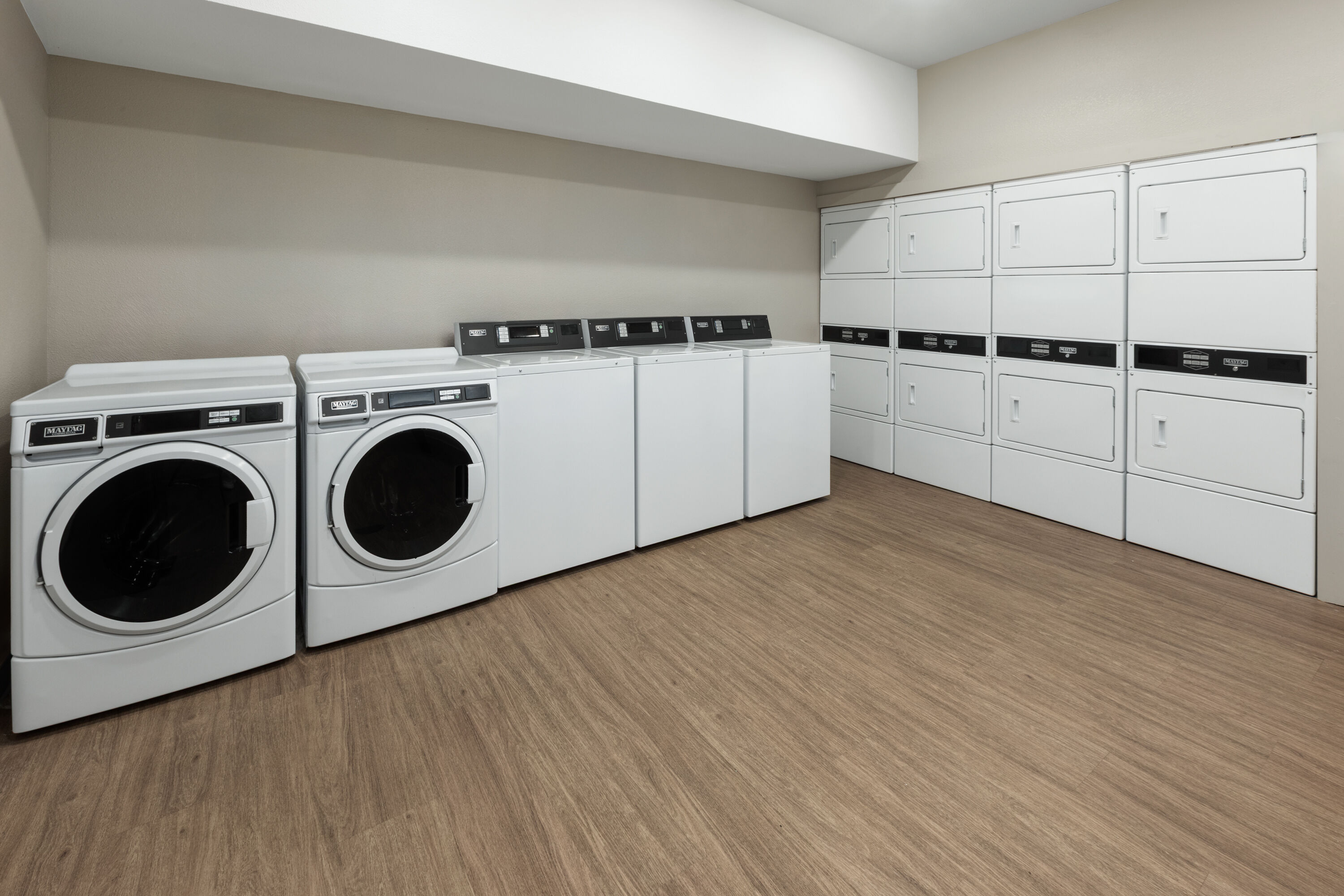 Laundry facilities at ECHO Suites Extended Stay by Wyndham Austin Round Rock in Round Rock, Texas