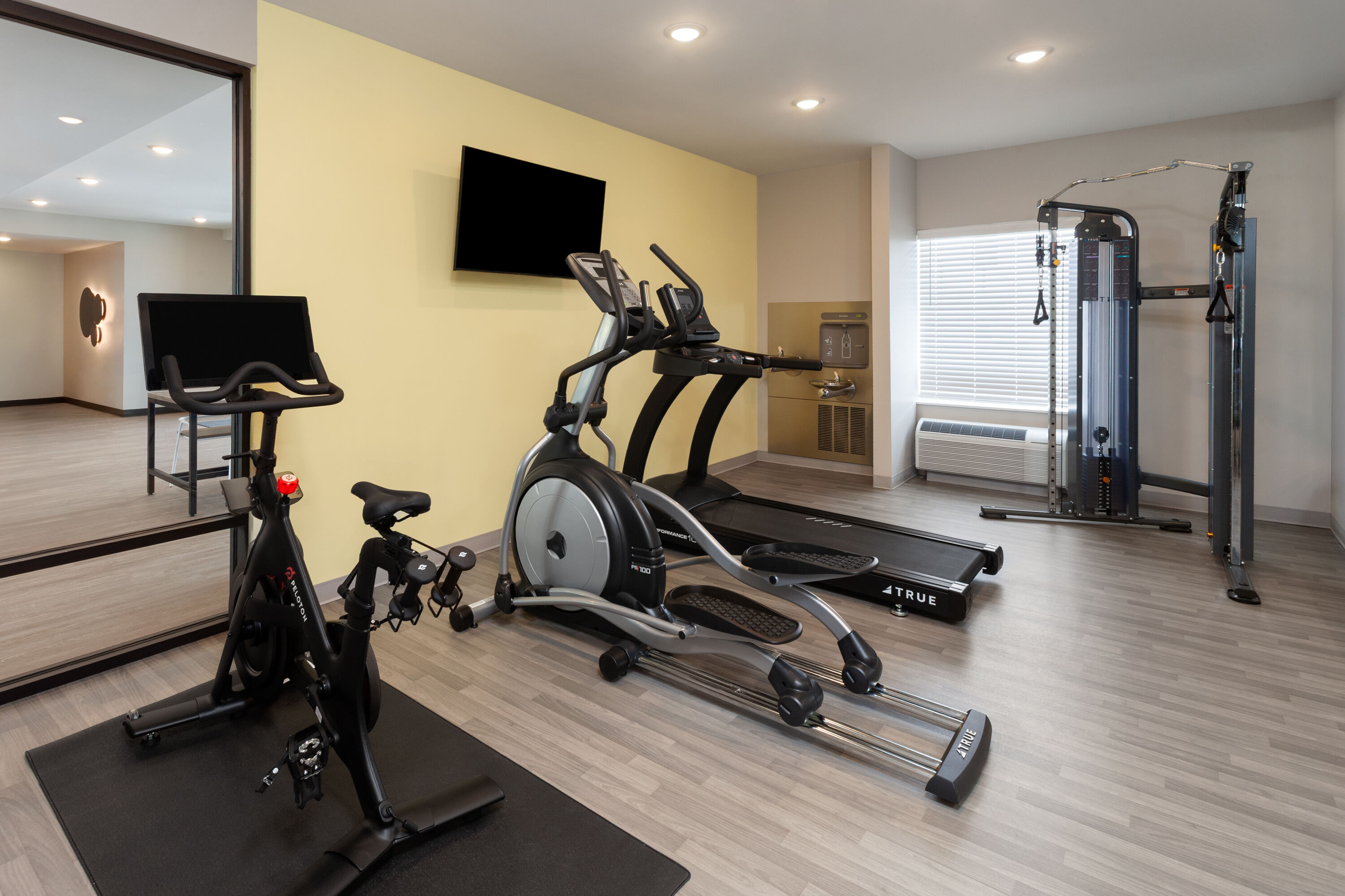 Fitness room at ECHO Suites Extended Stay by Wyndham Madison in Madison, Wisconsin