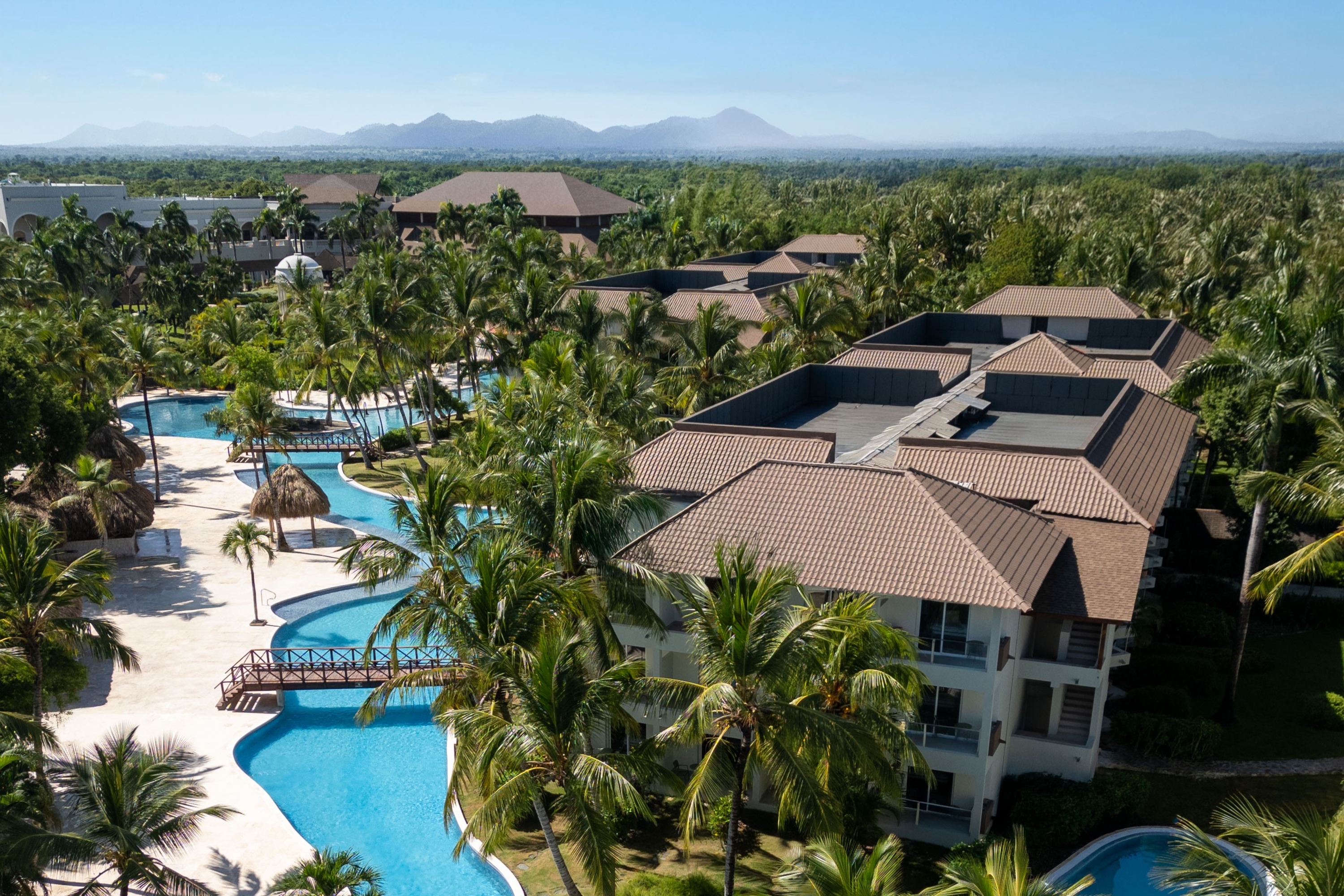 Pool aerial view image at the Wyndham Alltra Punta Cana All Inclusive Resort in Punta Cana, Other than US/Canada