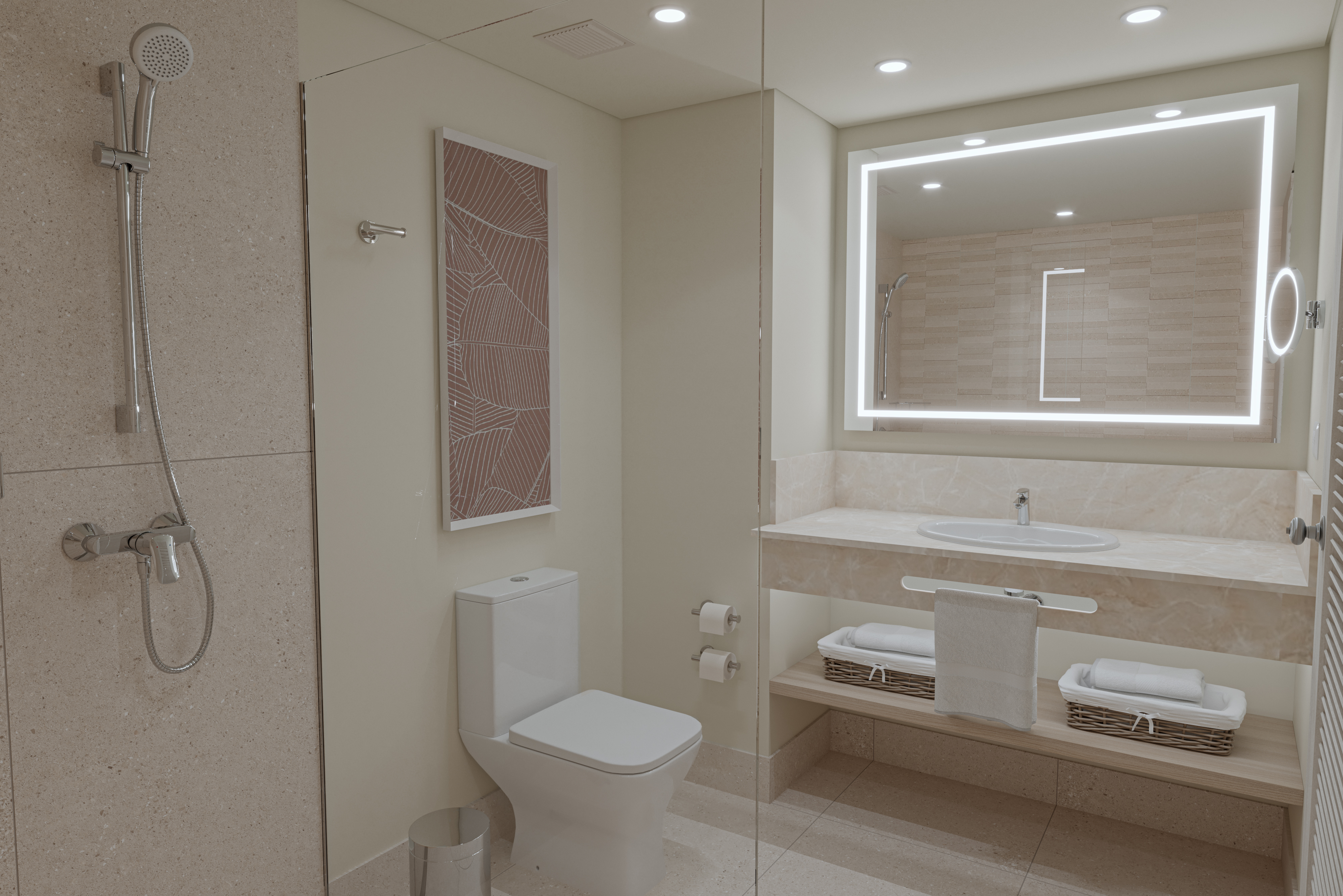 Guest room bath at the Wyndham Alltra Punta Cana All Inclusive Resort in Punta Cana, Other than US/Canada