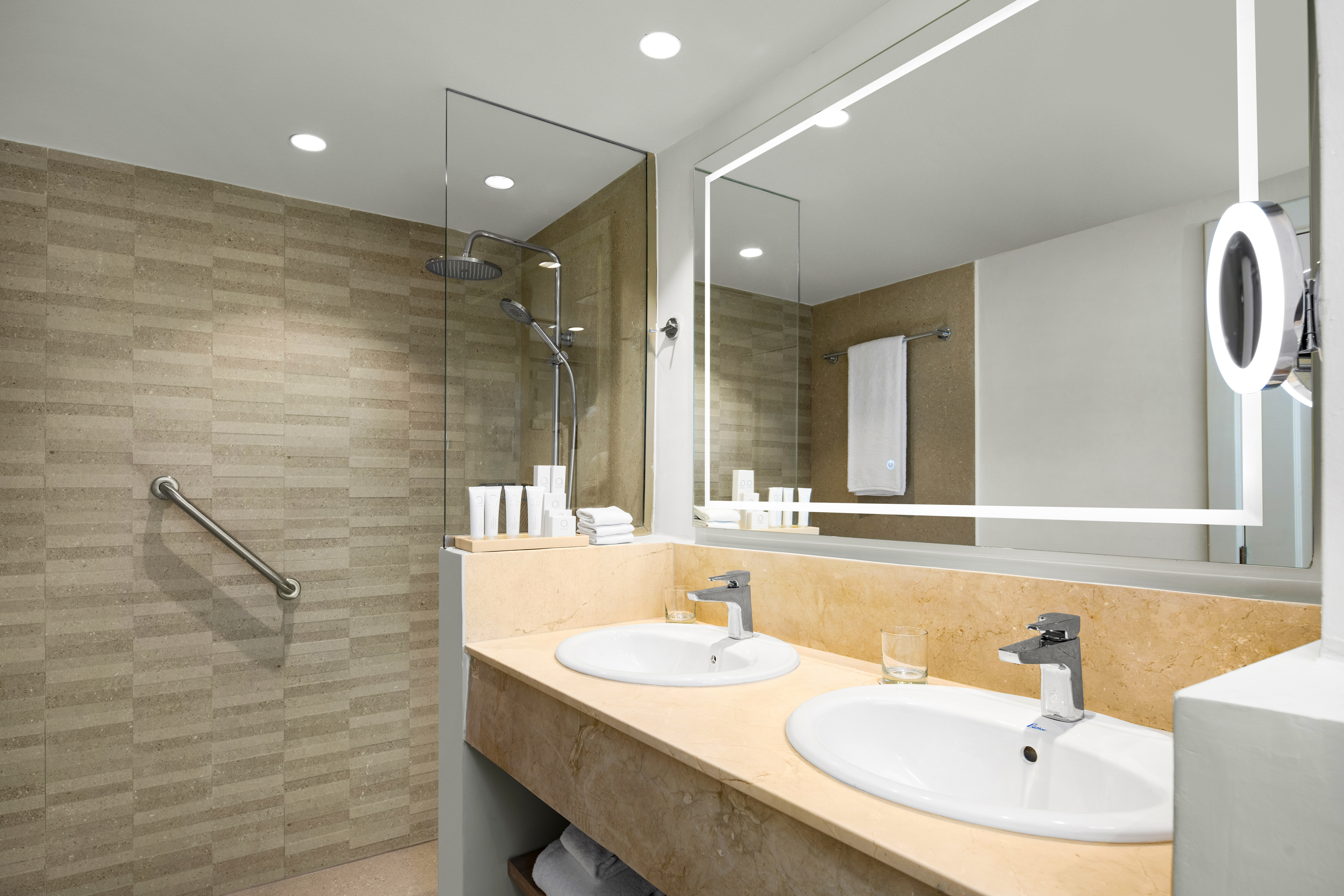 Guest room bath at the Wyndham Alltra Punta Cana All Inclusive Resort in Punta Cana, Other than US/Canada