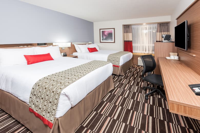 Guest room at the Microtel Inn & Suites by Wyndham Fort St John in Fort St. John, British Columbia