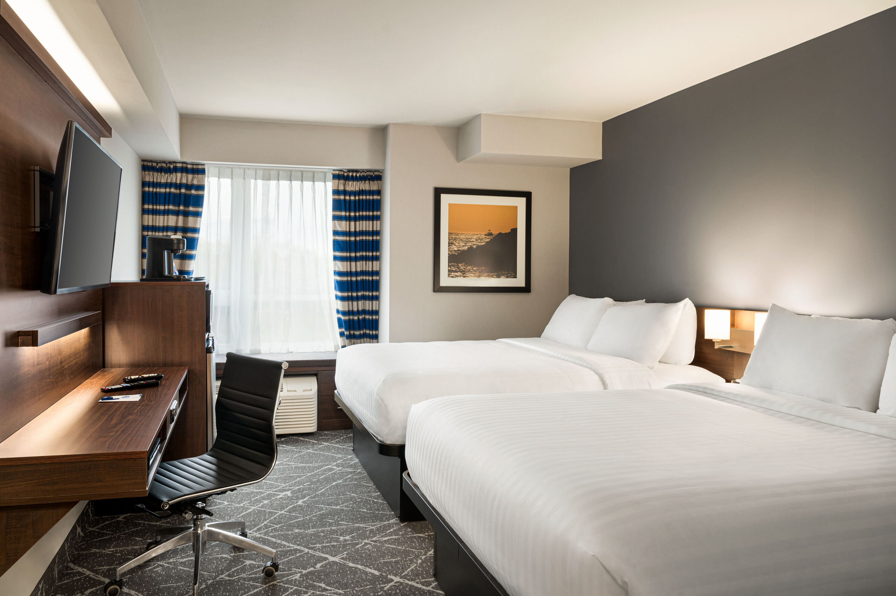 Guest room at the Microtel Inn & Suites by Wyndham Antigonish in Antigonish, Nova Scotia