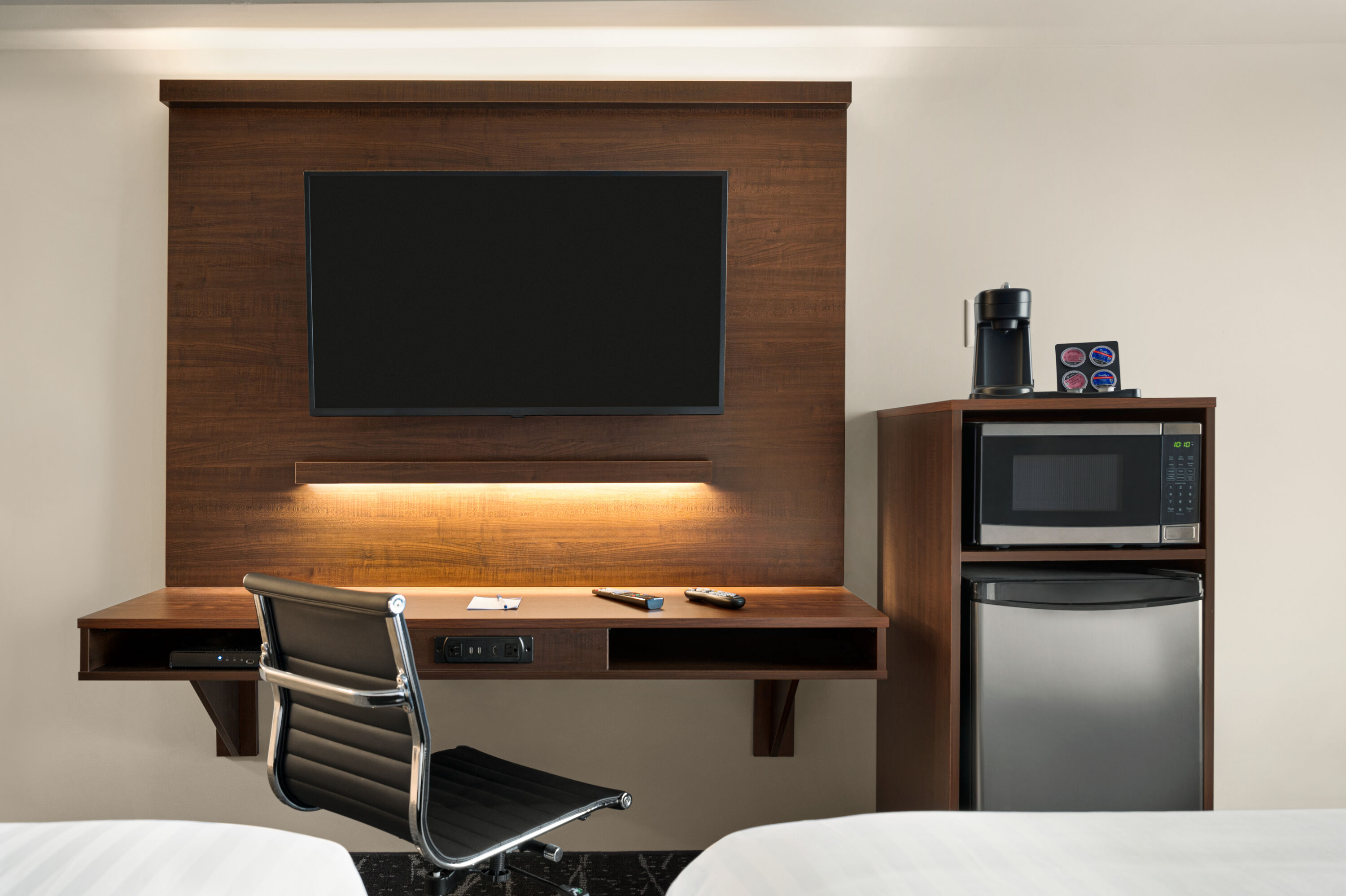 Guest room at the Microtel Inn & Suites by Wyndham Antigonish in Antigonish, Nova Scotia