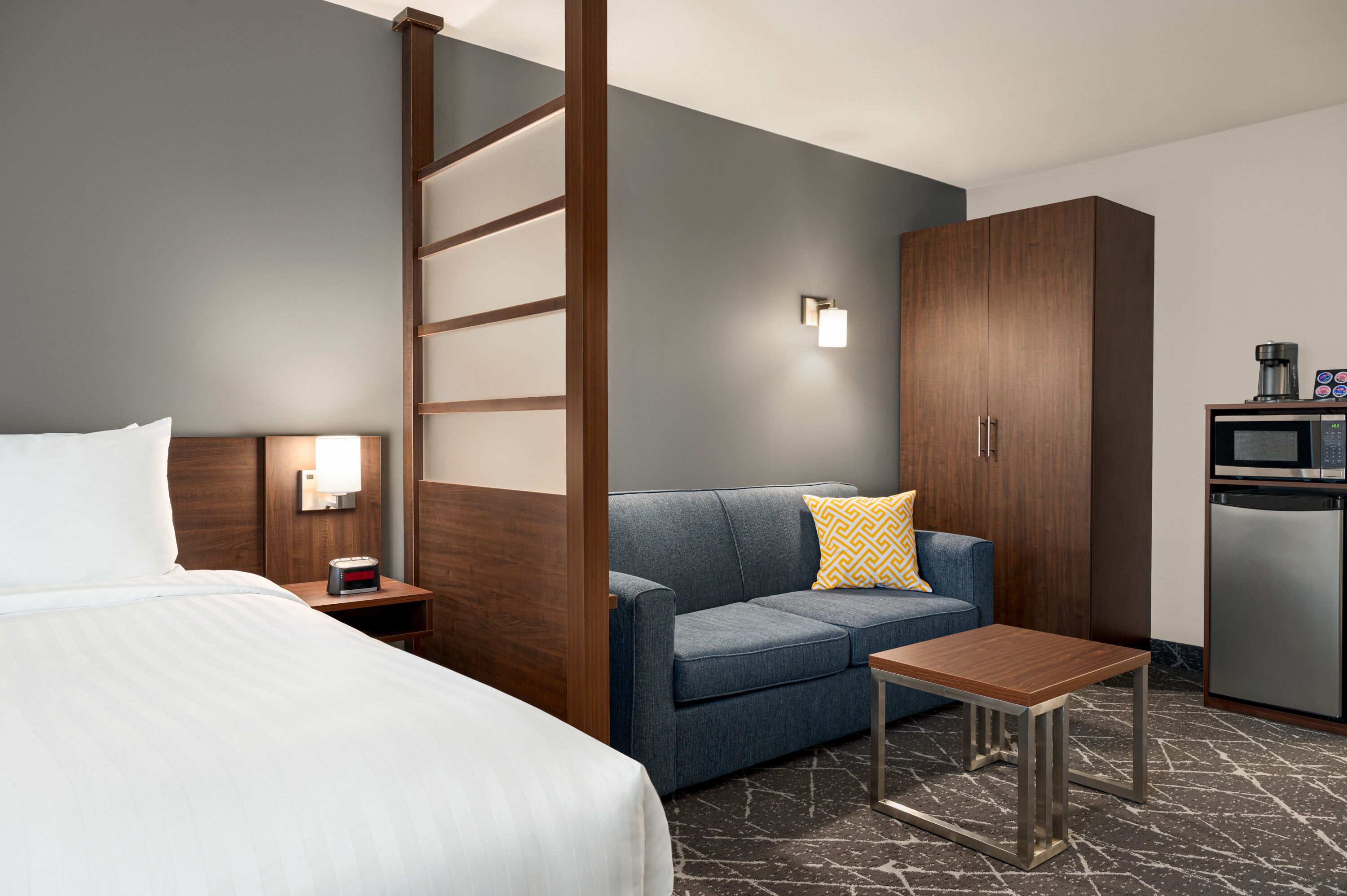 Guest room at the Microtel Inn & Suites by Wyndham Antigonish in Antigonish, Nova Scotia