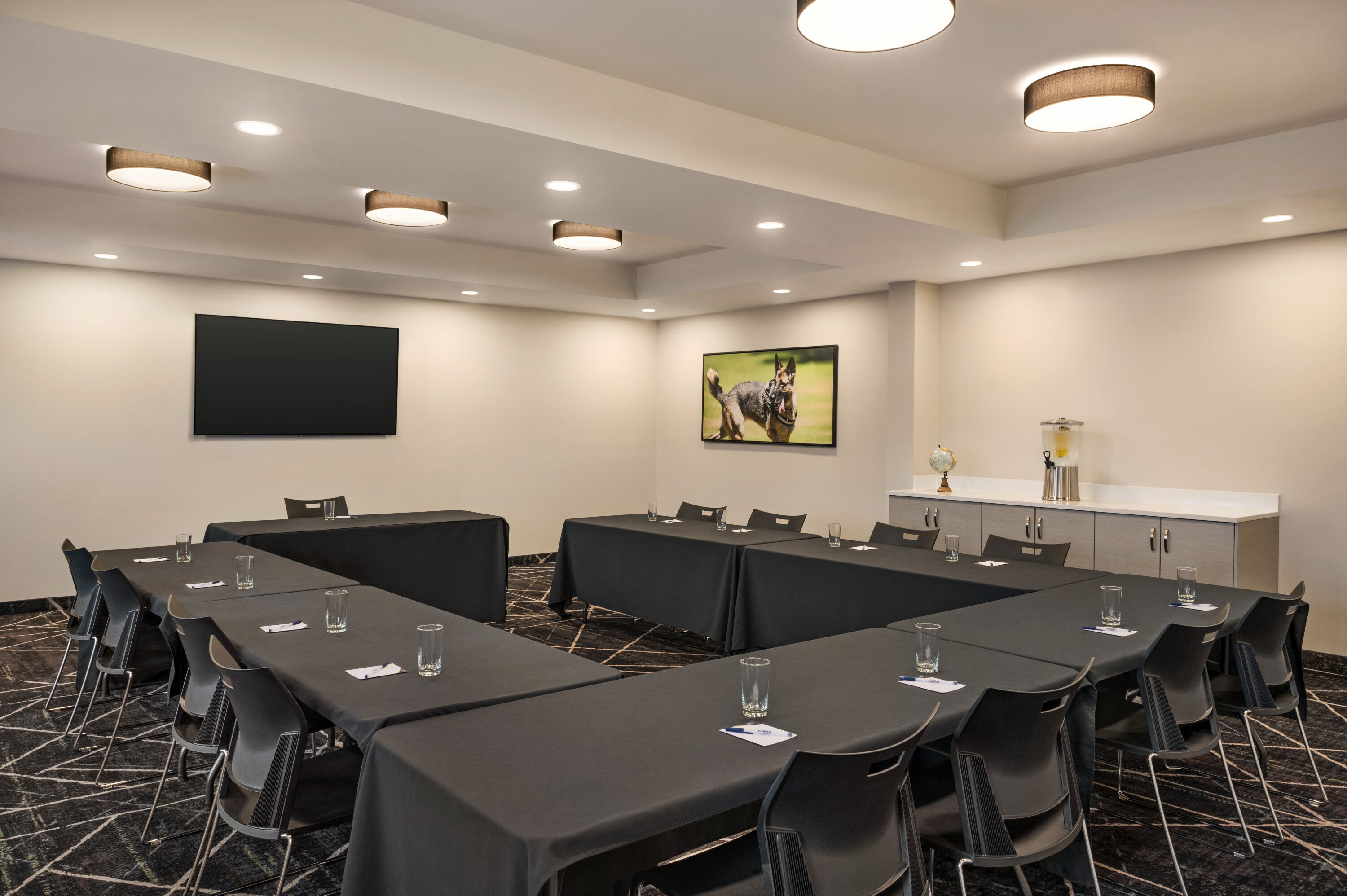 U-shape meeting room at Microtel Inn & Suites by Wyndham Aurora in Aurora, Ontario