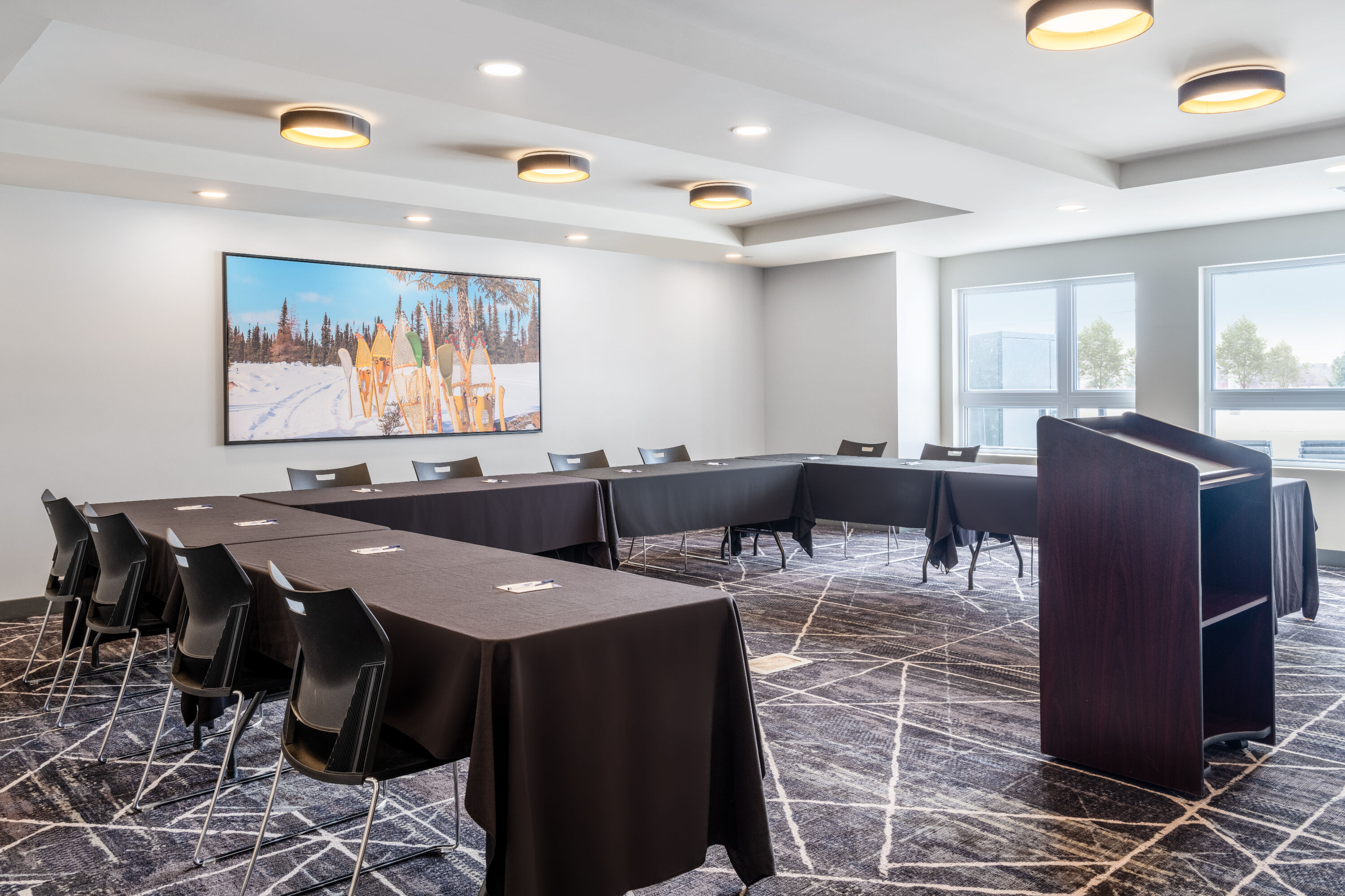 Meeting room at Microtel Inn & Suites by Wyndham Kanata Ottawa West in Kanata, Ontario