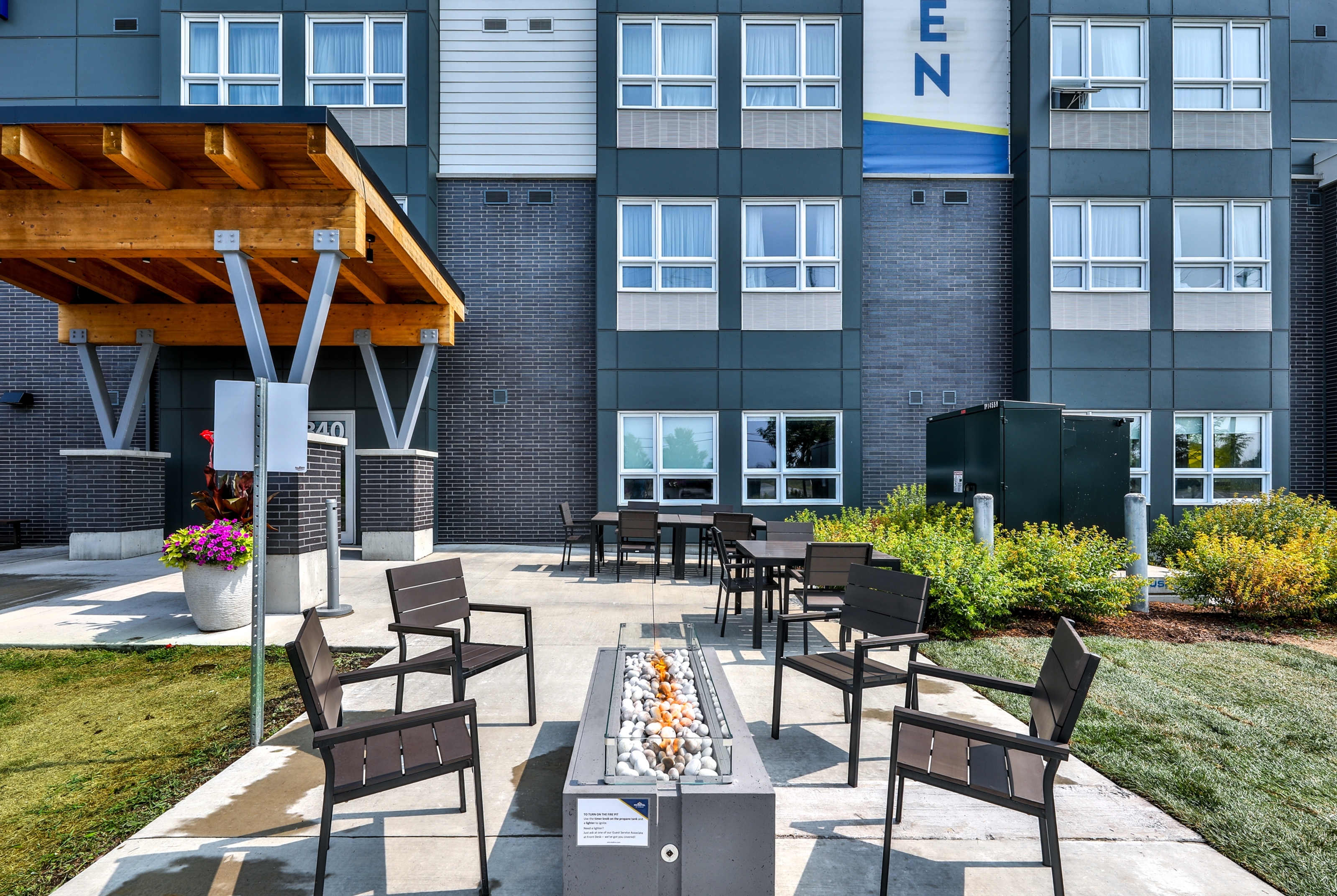 Firepit at Microtel Inn & Suites by Wyndham Kanata Ottawa West in Kanata, Ontario
