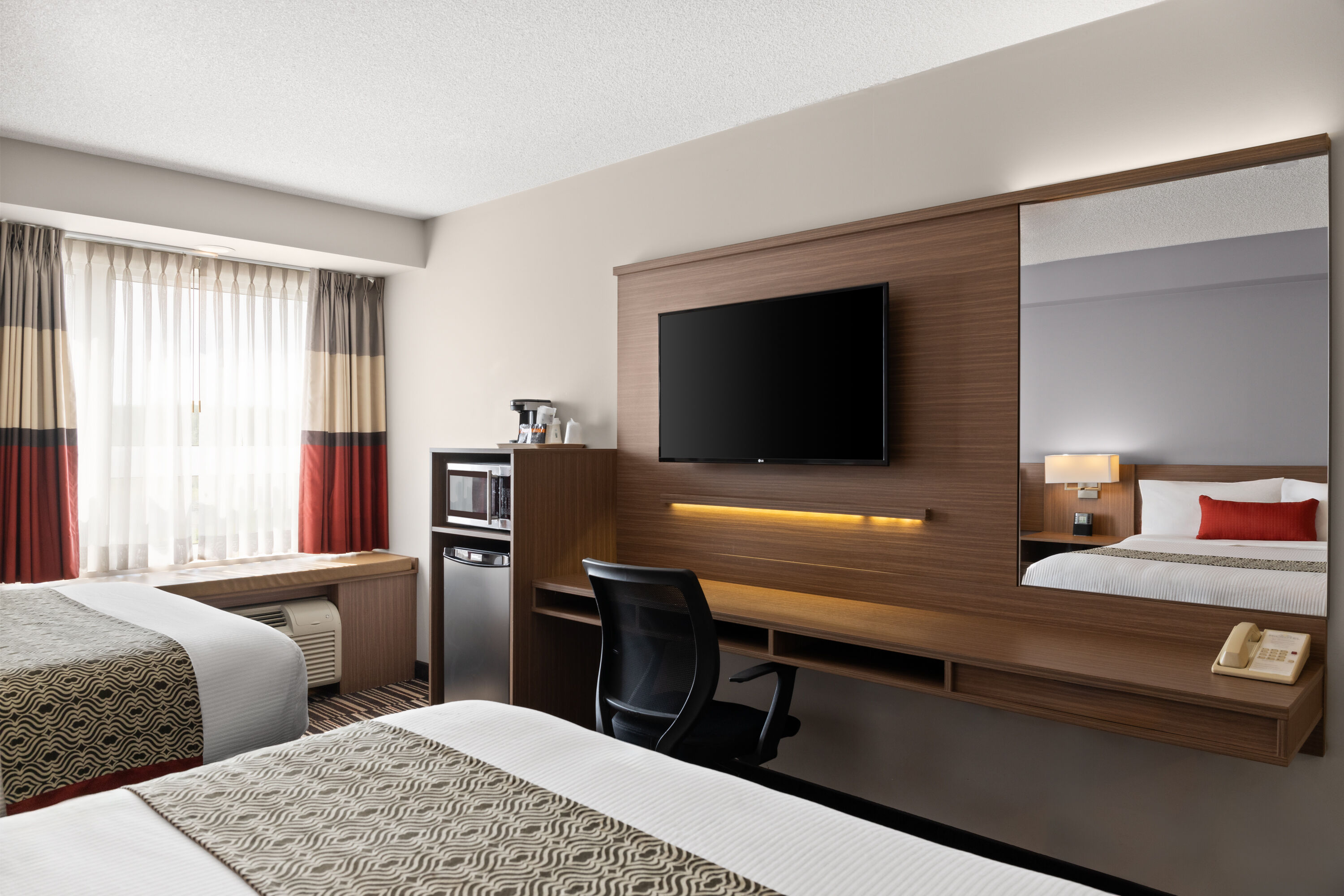 Guest room at the Microtel Inn & Suites by Wyndham Kirkland Lake in Kirkland Lake, Ontario