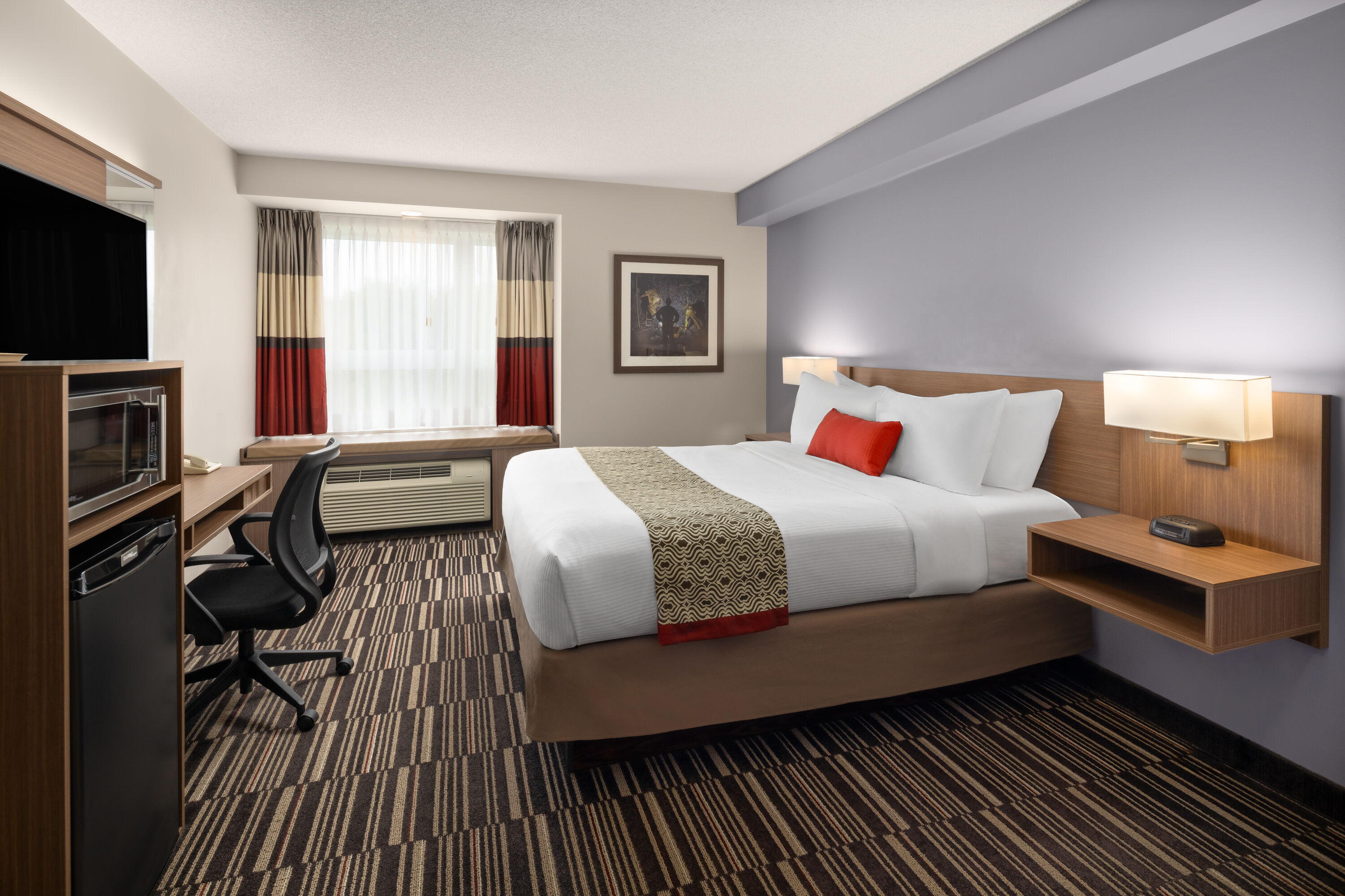 Guest room at the Microtel Inn & Suites by Wyndham Kirkland Lake in Kirkland Lake, Ontario