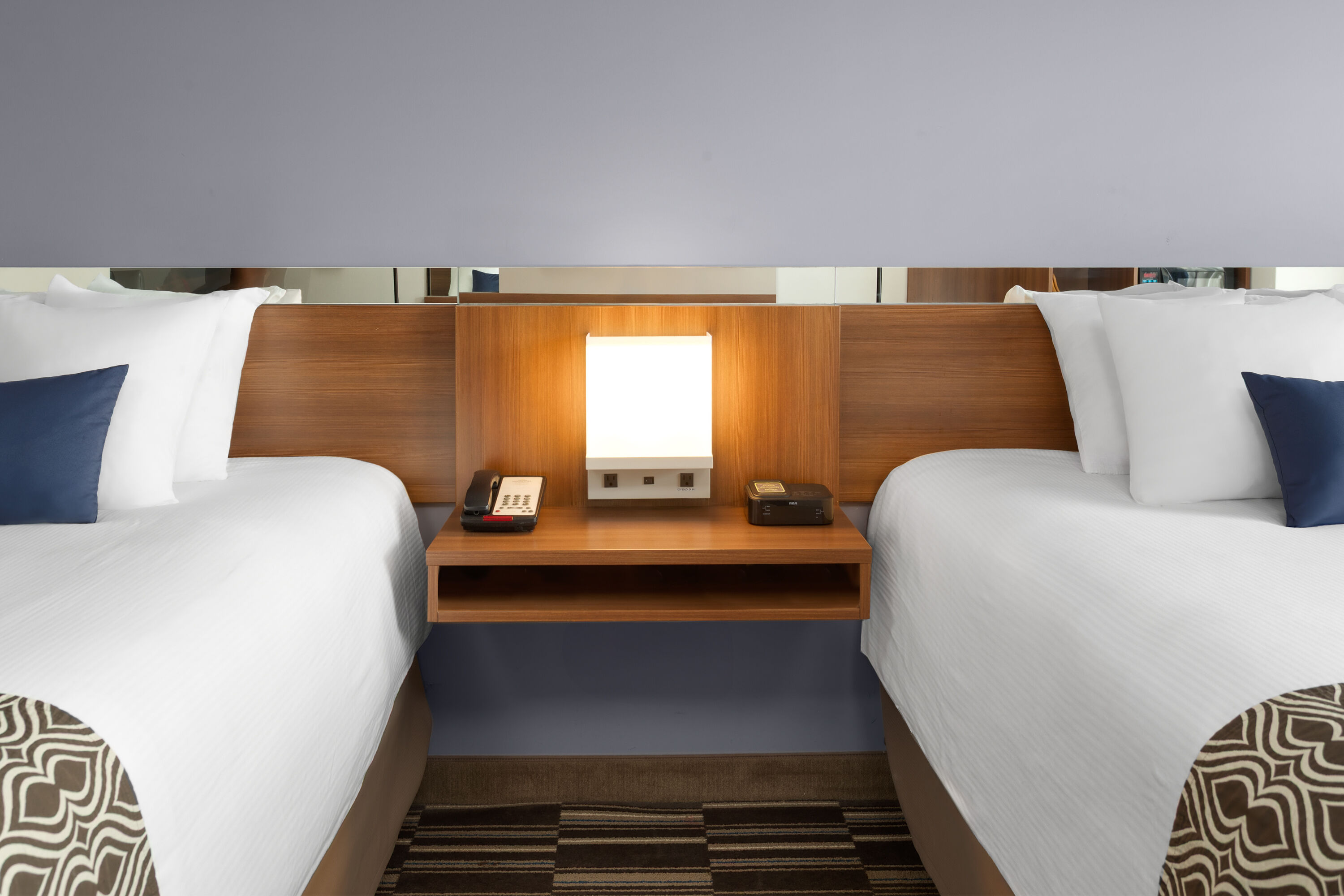 Guest room at the Microtel Inn & Suites by Wyndham Sault Ste. Marie in Sault Sainte Marie, Ontario