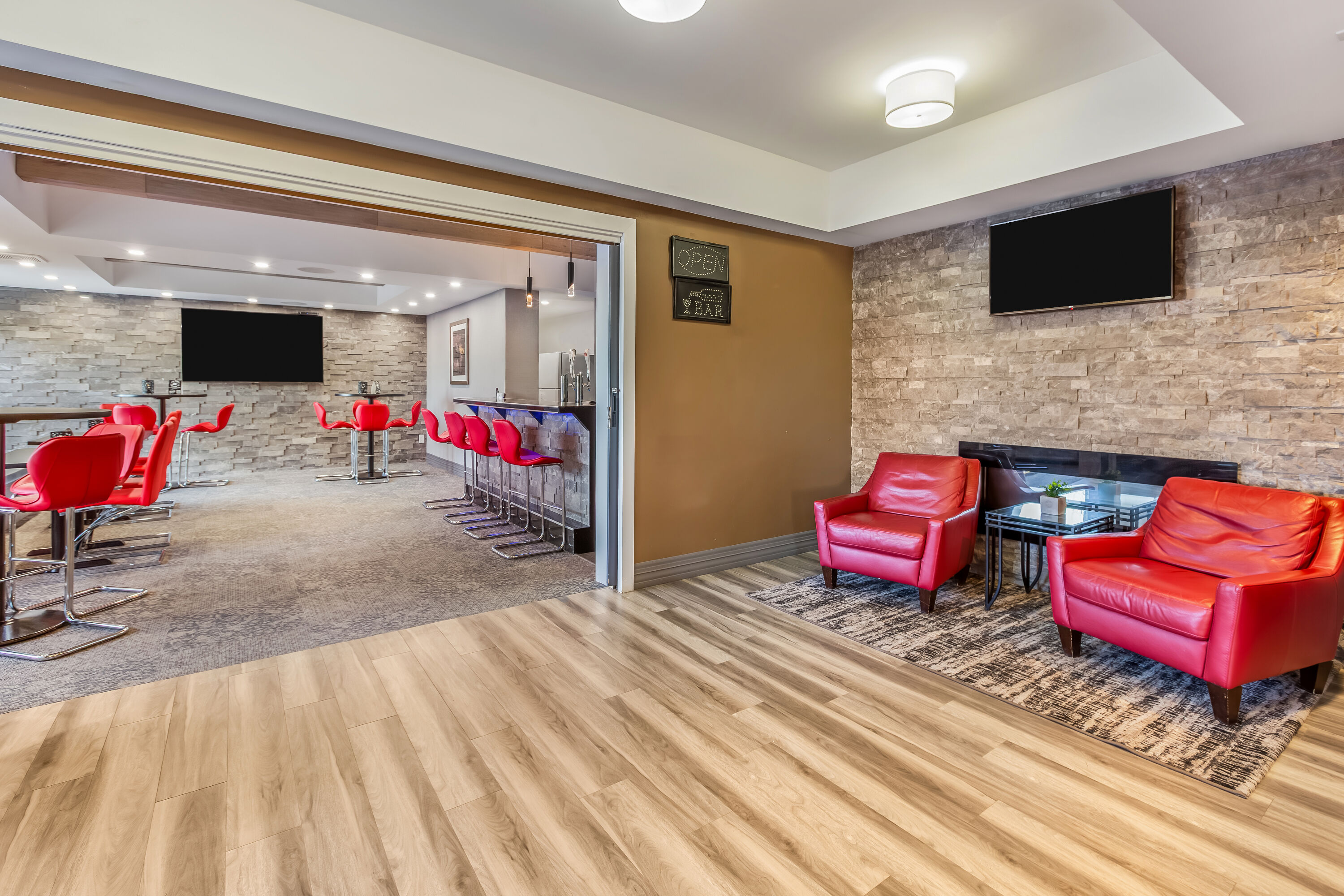 Bar at Microtel Inn & Suites by Wyndham Timmins in Timmins, Ontario
