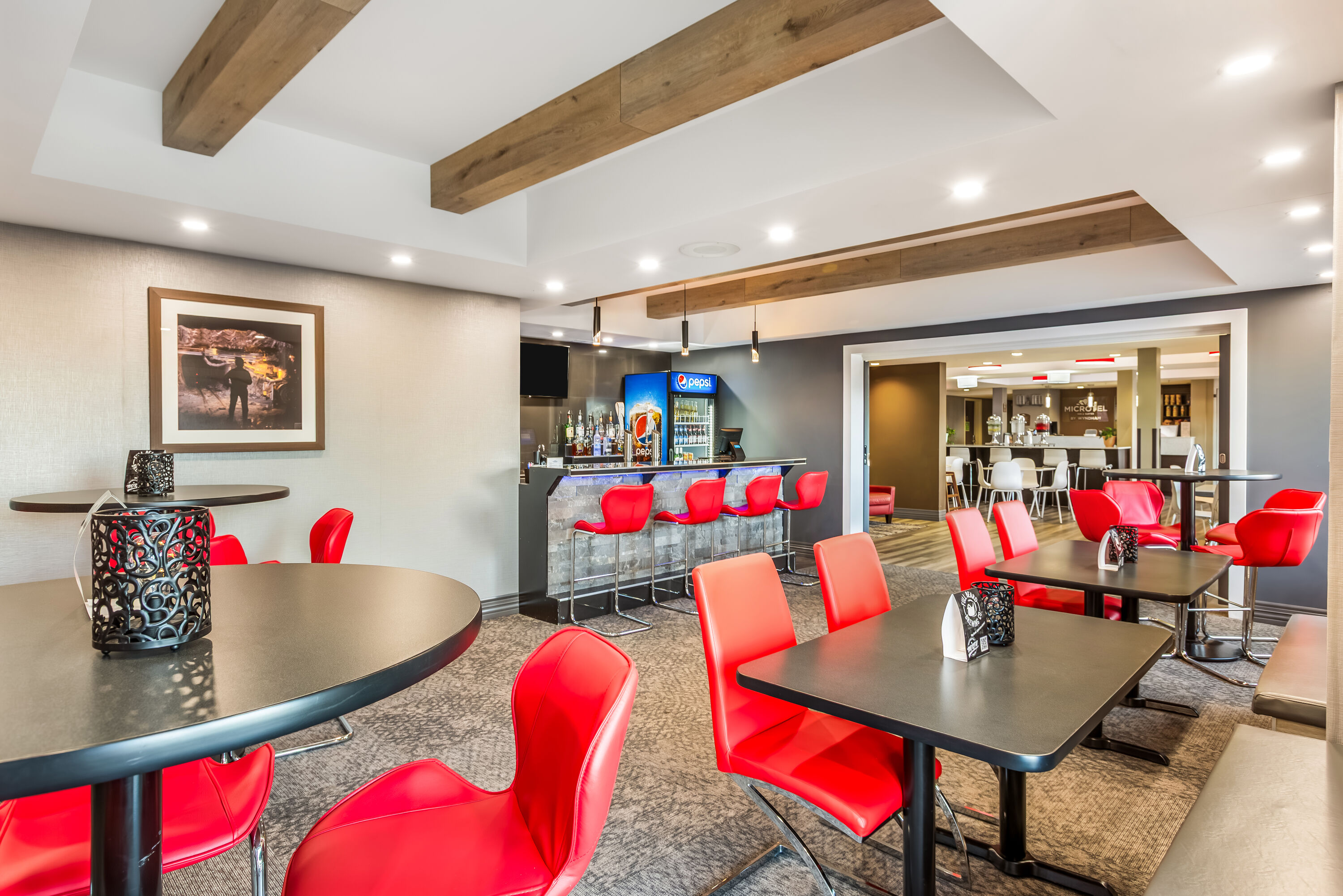 Bar at Microtel Inn & Suites by Wyndham Timmins in Timmins, Ontario