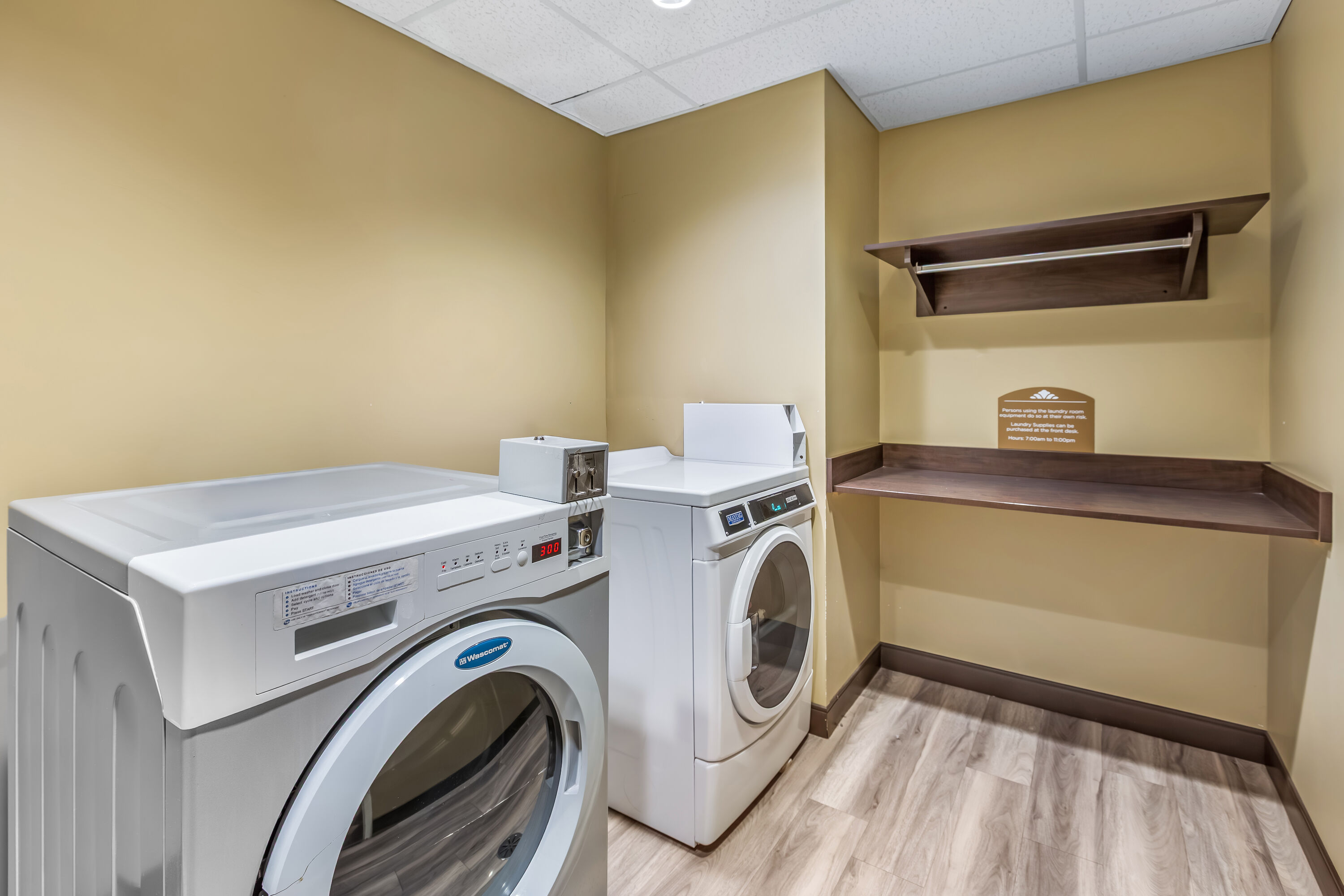 Laundry facilities at Microtel Inn & Suites by Wyndham Timmins in Timmins, Ontario