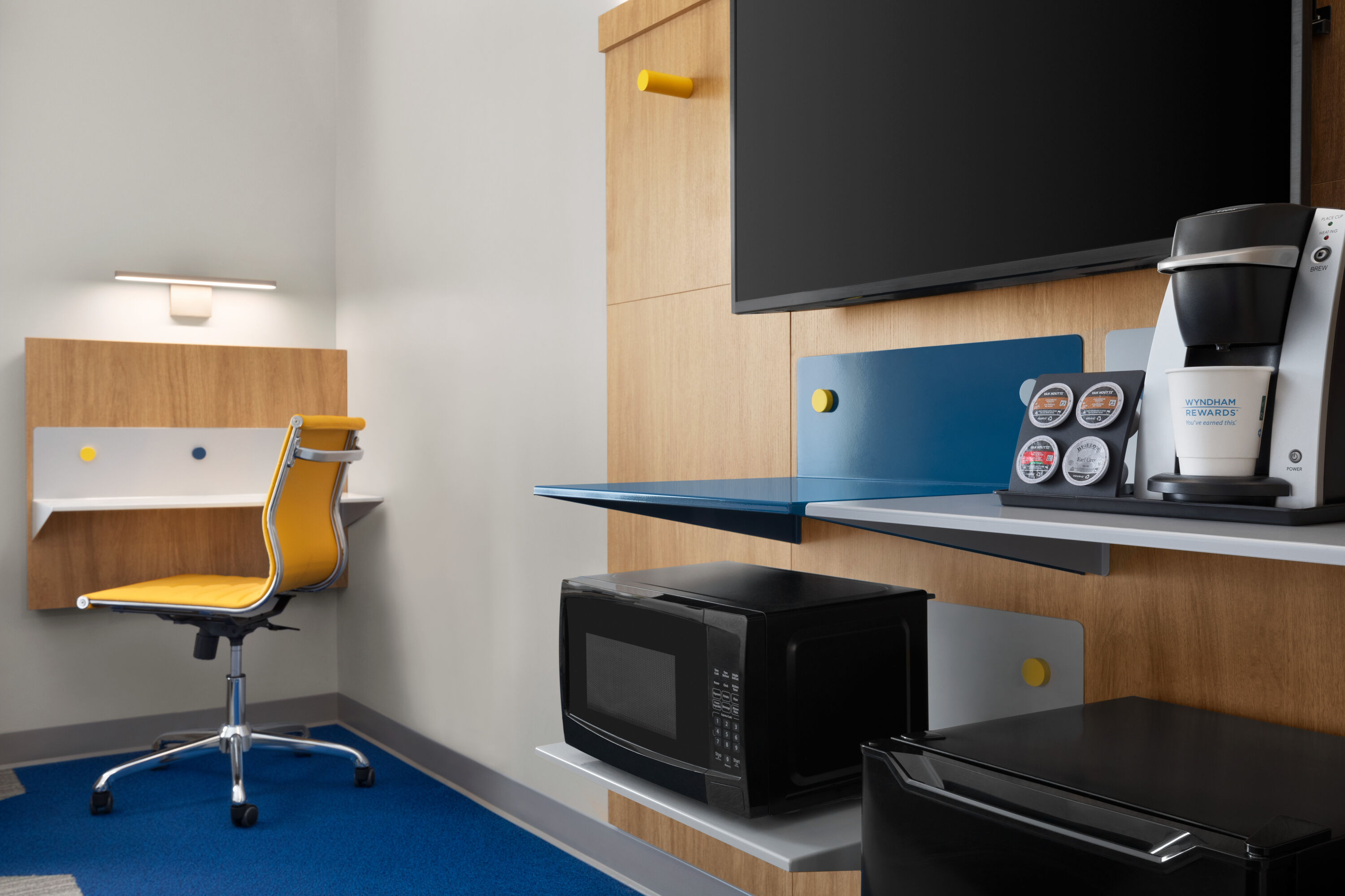 Guest room at the Microtel Inn & Suites by Wyndham Lac-Megantic in Lac-Megantic, Quebec