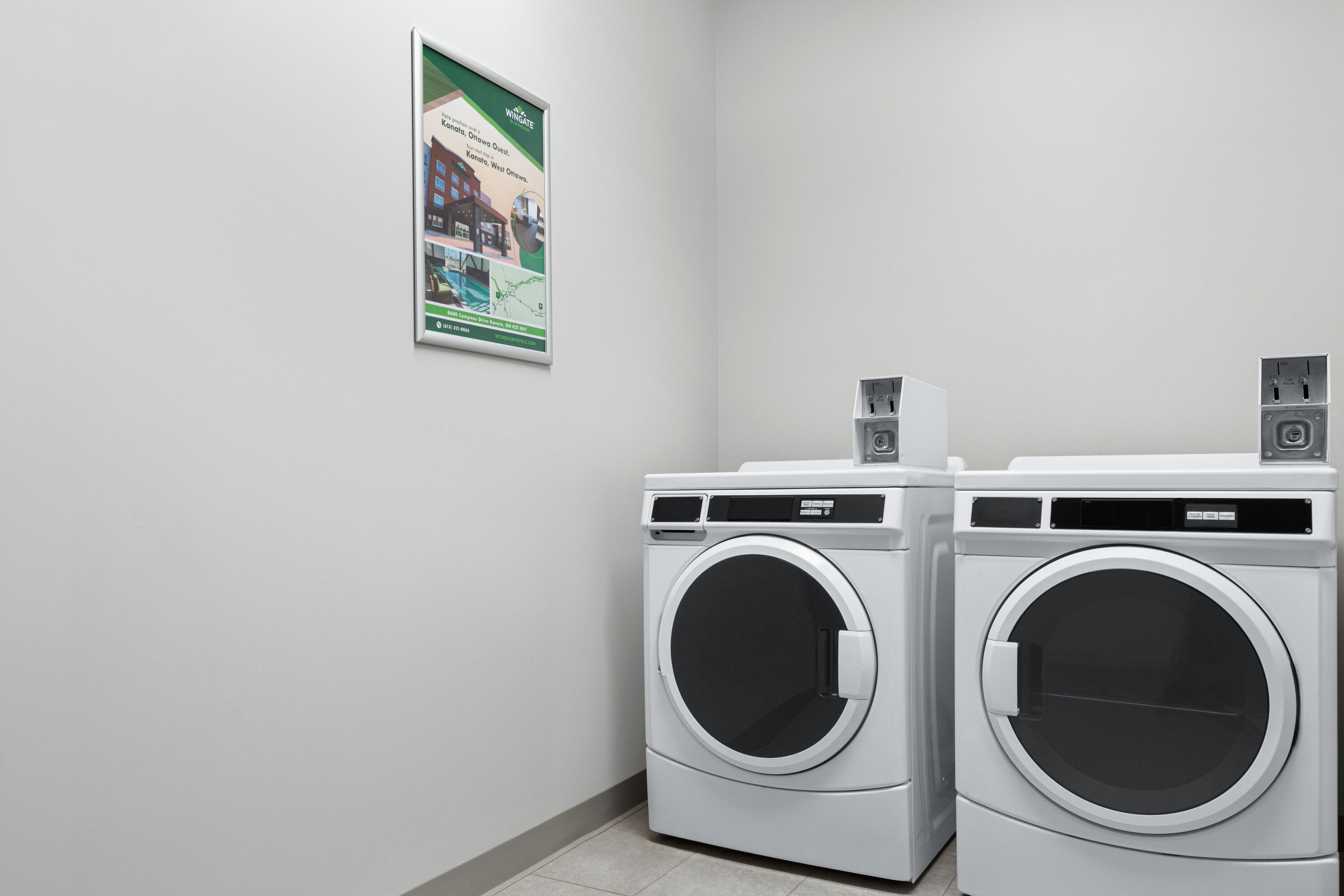Laundry facilities at Microtel Inn & Suites by Wyndham Lac-Megantic in Lac-Megantic, Quebec