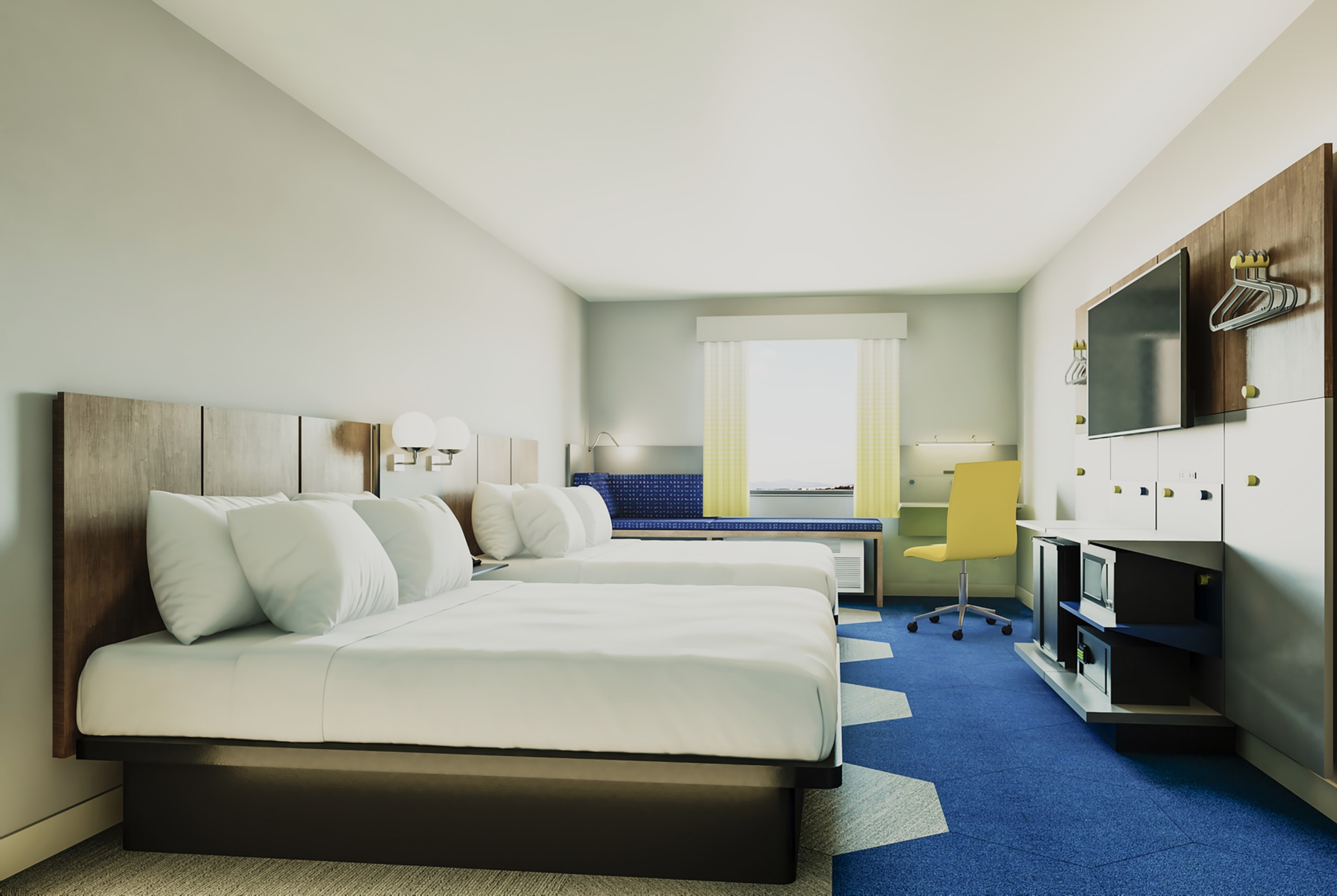 Guest room at the Microtel Inn & Suites by Wyndham Matagami in Matagami, Quebec
