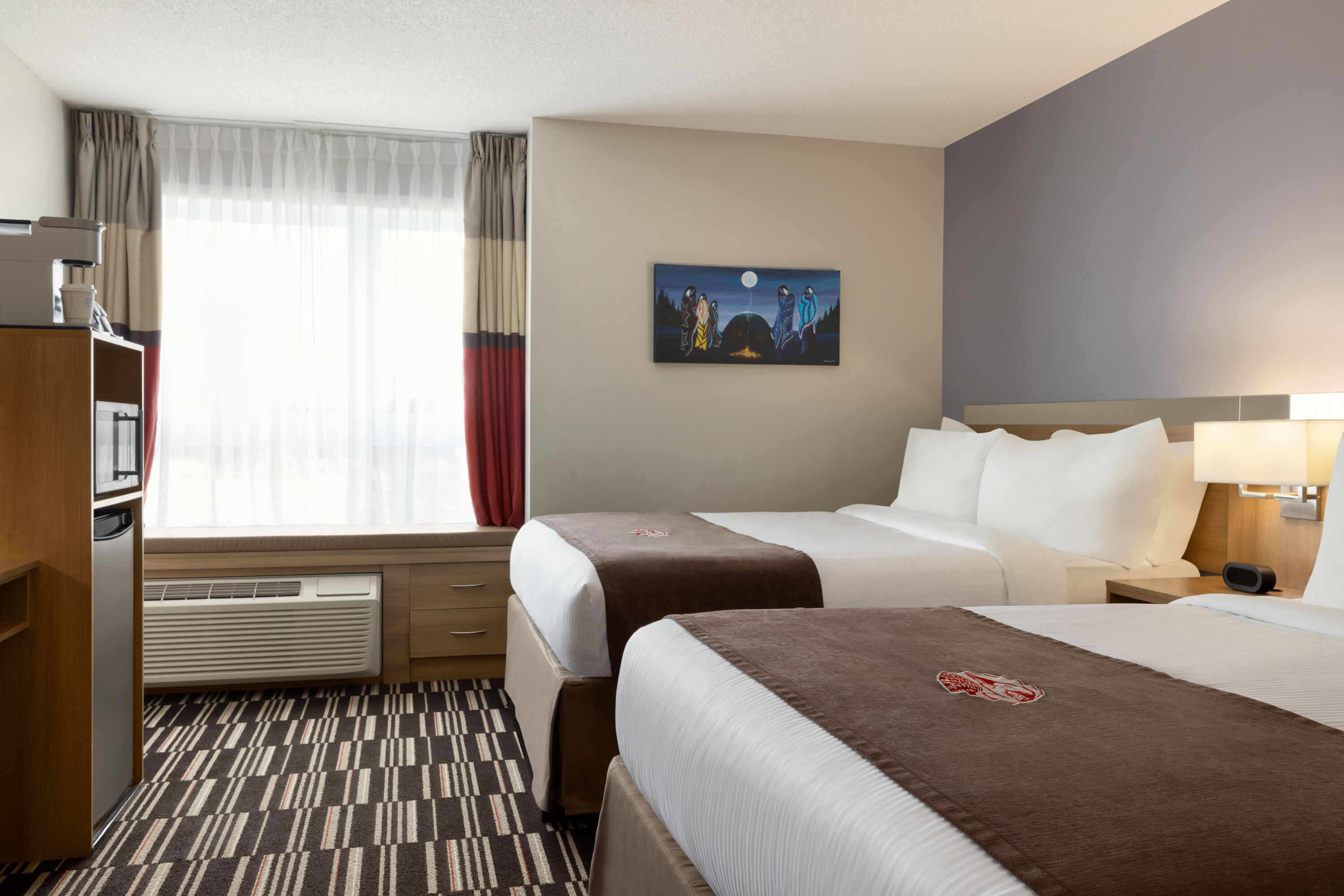 Guest room at the Microtel Inn & Suites by Wyndham Val-d Or in Val-d Or, Quebec