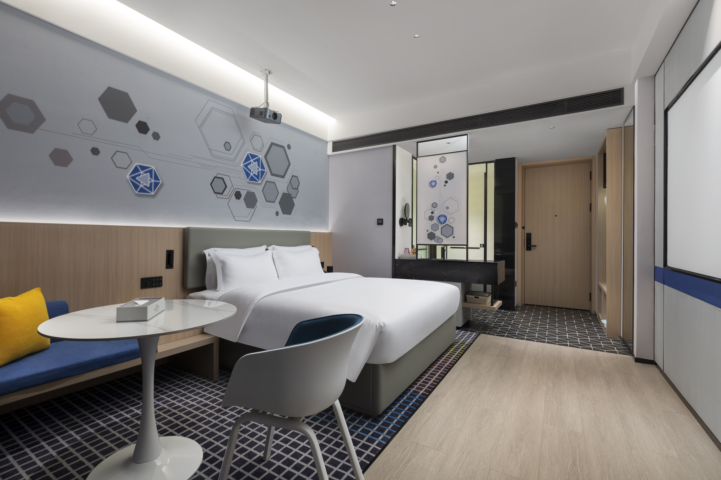 Guest room at the Microtel by Wyndham Anshun Xixiu in Anshun, Other than US/Canada