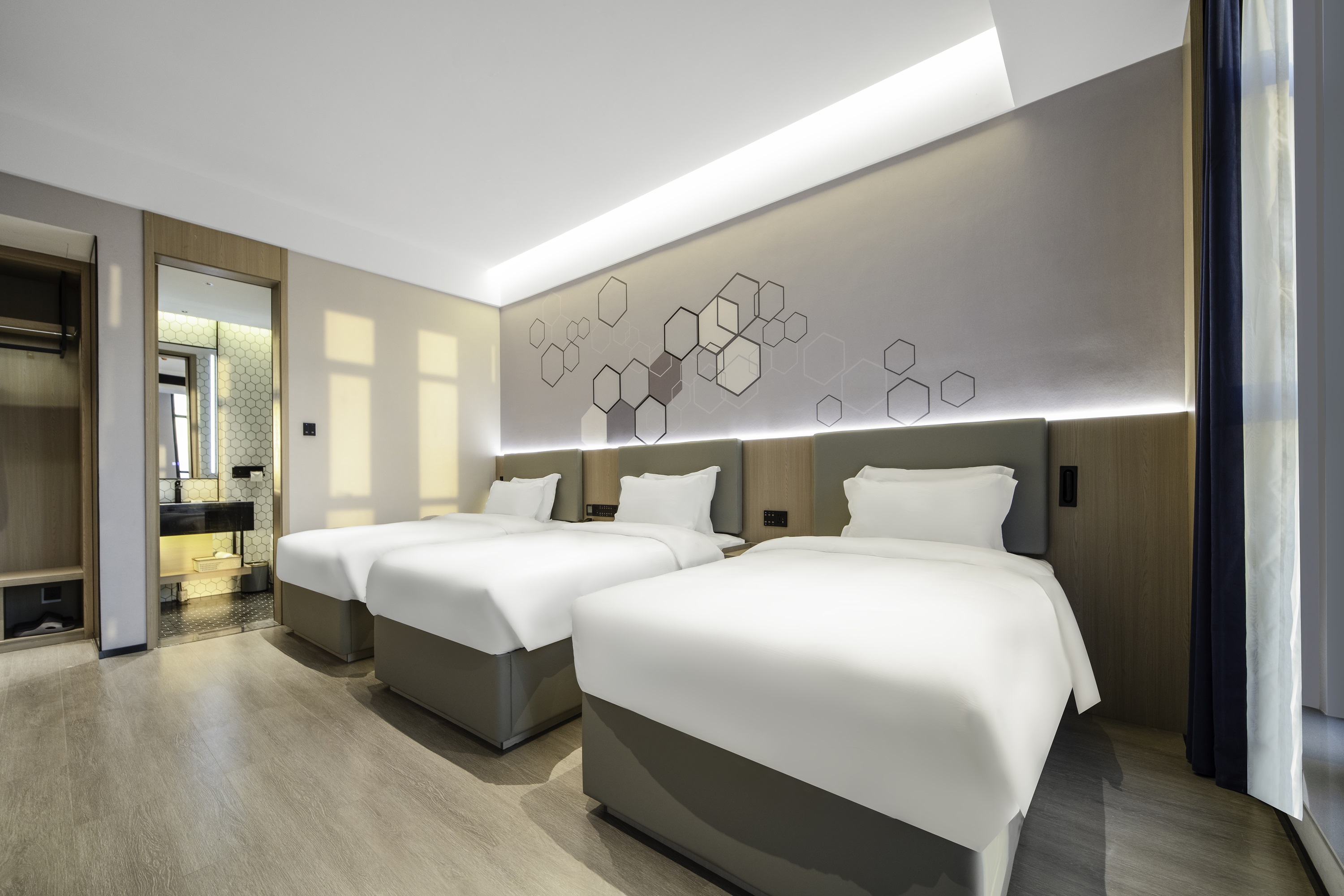 Guest room at the Microtel by Wyndham Anshun Xixiu in Anshun, Other than US/Canada