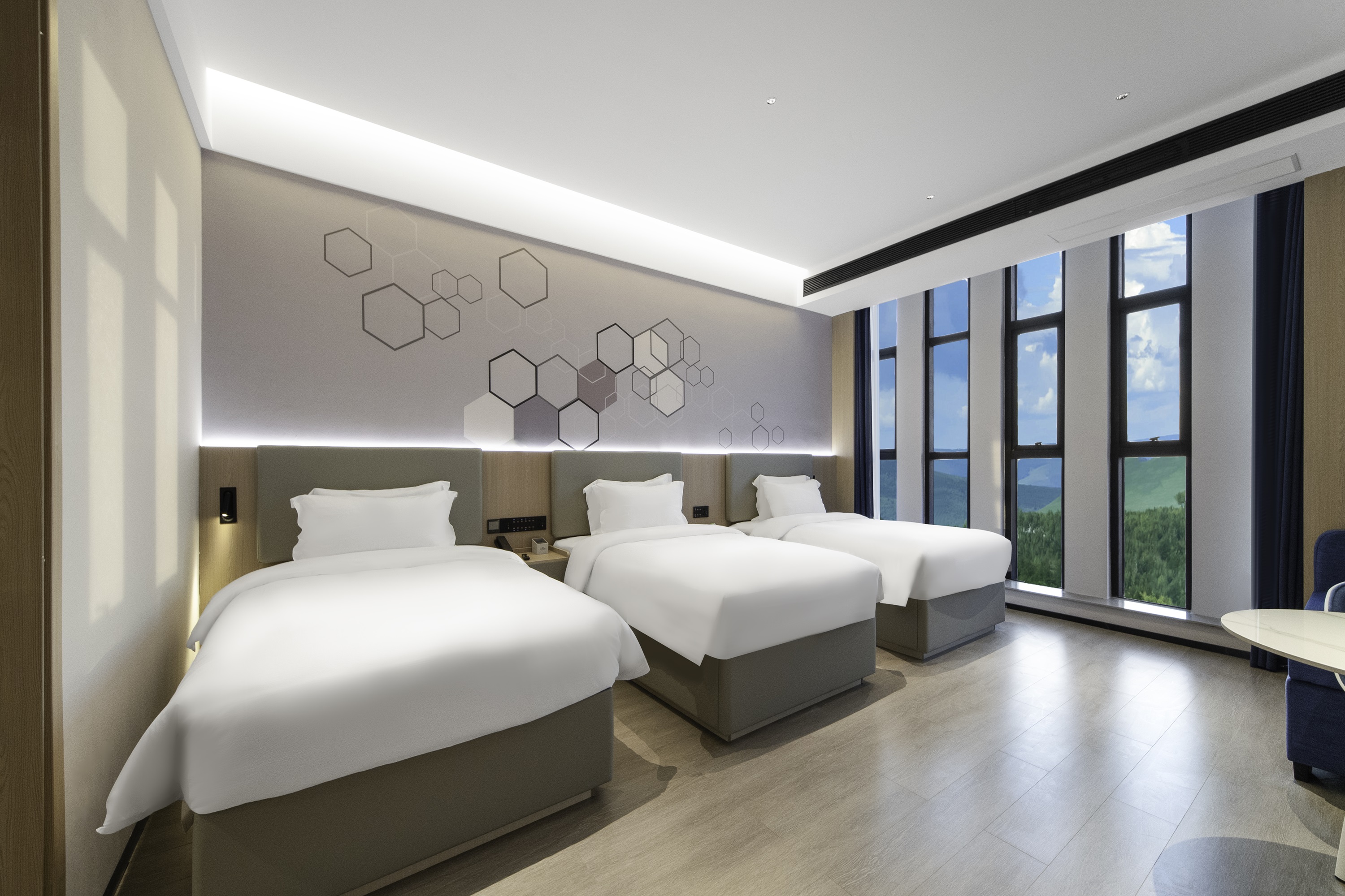 Guest room at the Microtel by Wyndham Anshun Xixiu in Anshun, Other than US/Canada