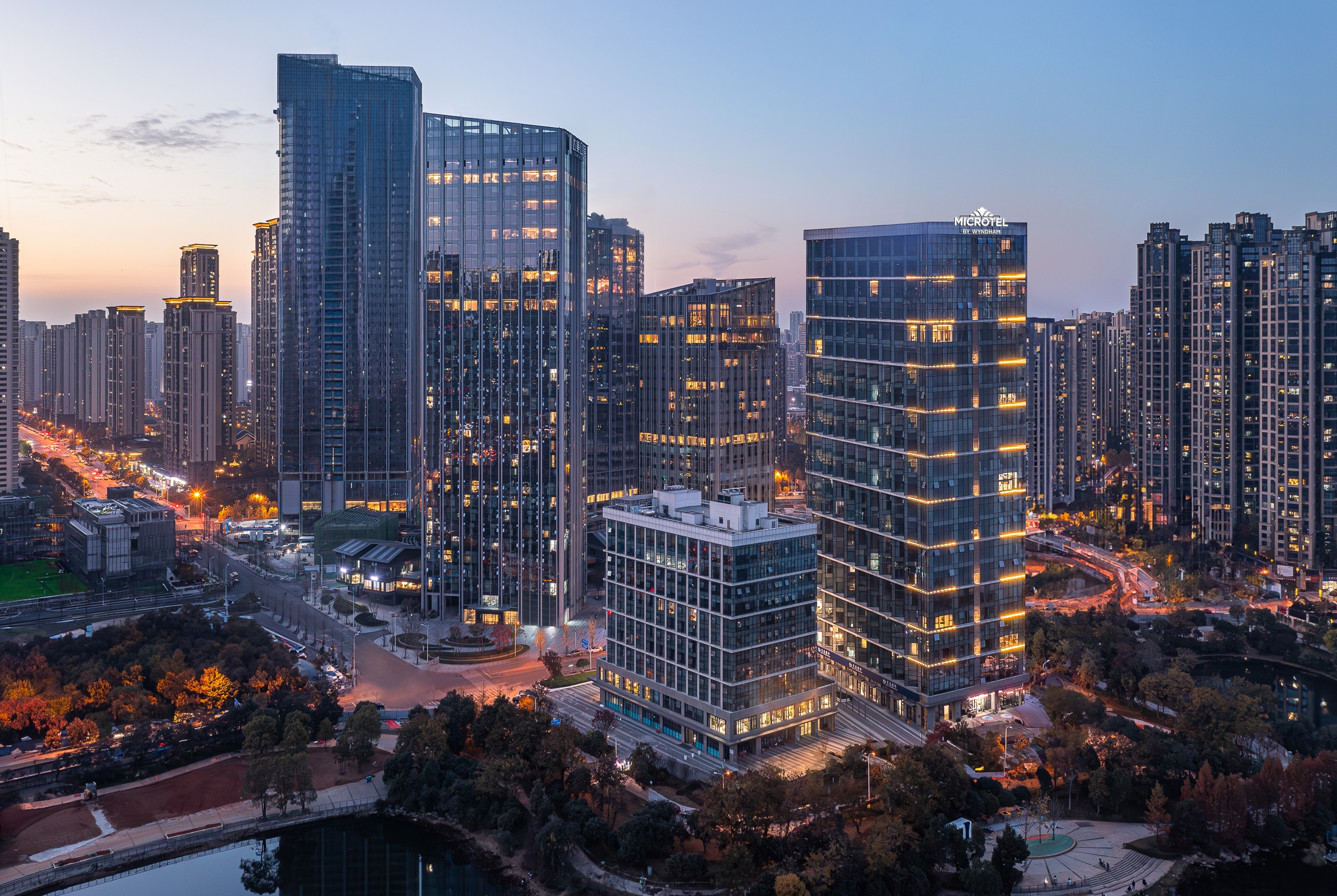 Exterior of Microtel by Wyndham Changsha Meixi Lake hotel in Changsha, Other than US/Canada