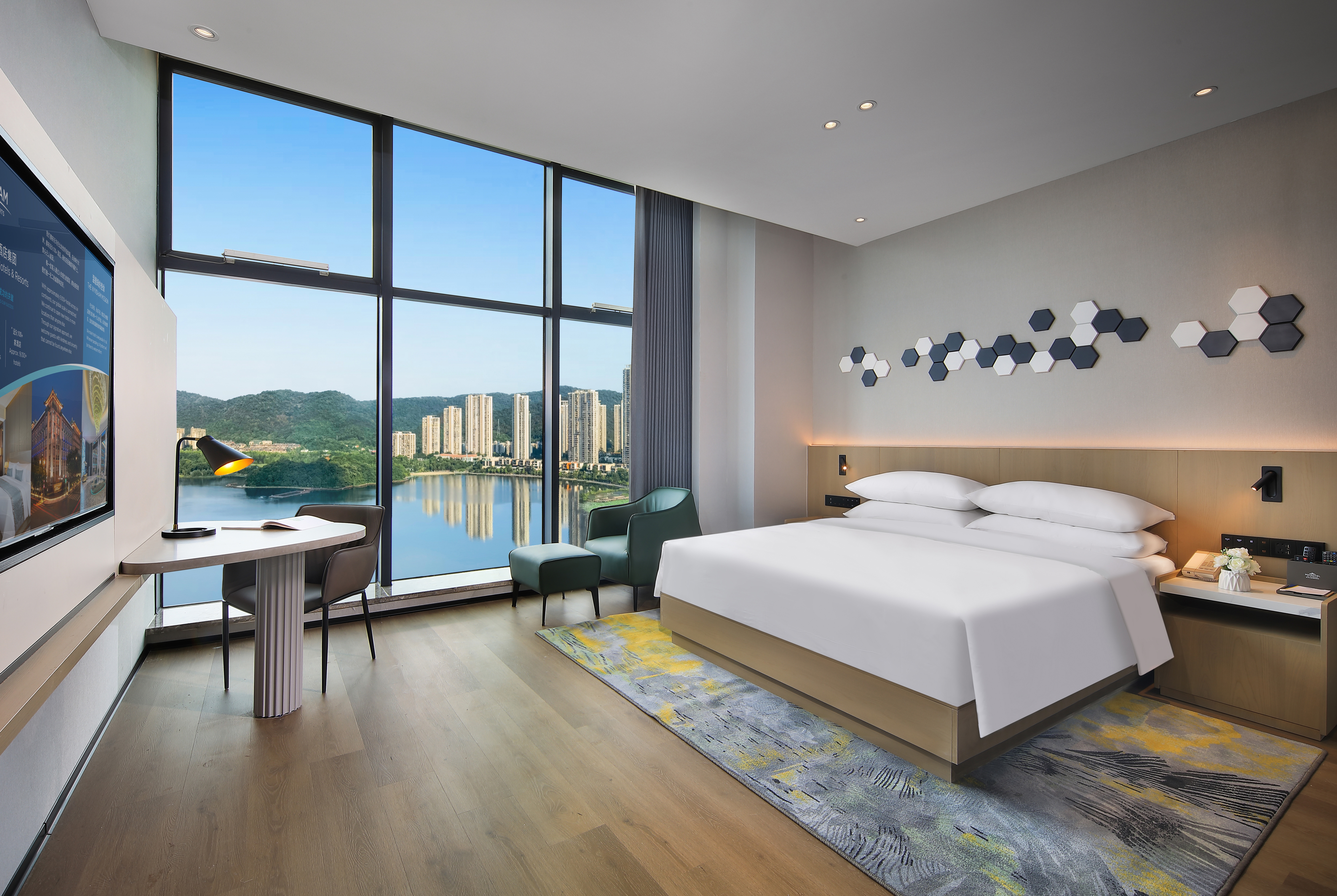 Guest room at the Microtel by Wyndham Changsha Meixi Lake in Changsha, Other than US/Canada