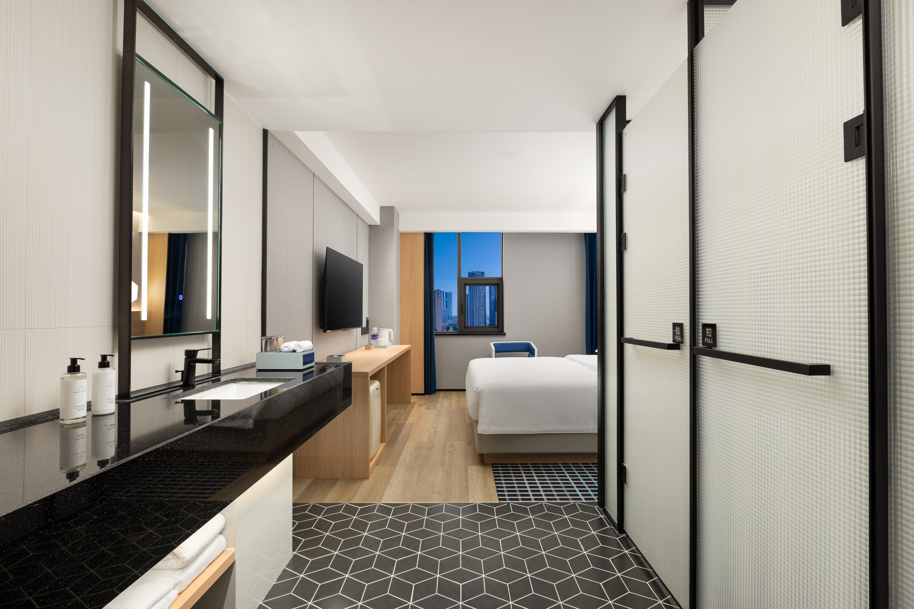Guest room at the Microtel by Wyndham Chengdu Jinniu in Chengdu, Other than US/Canada
