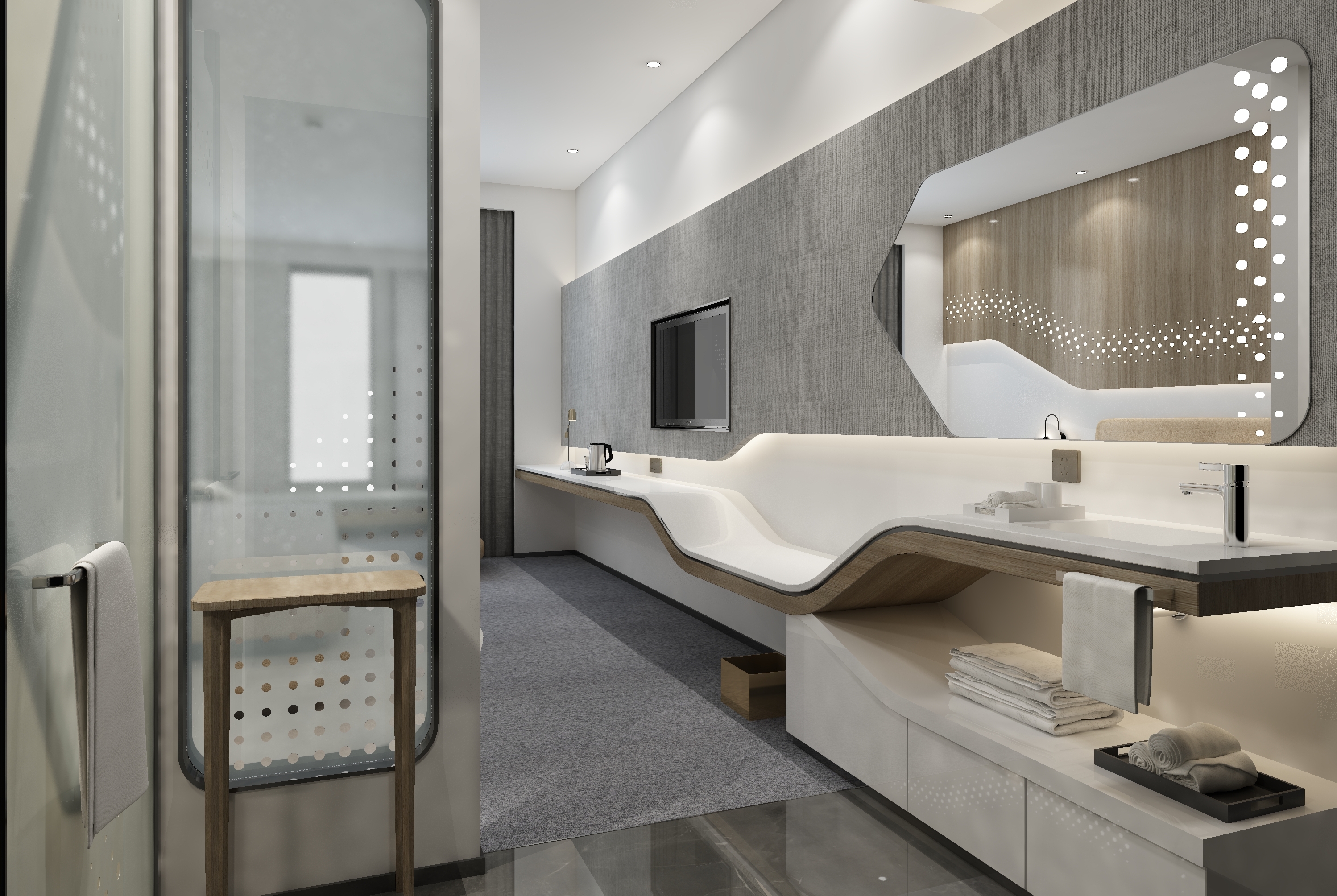 Guest room at the Microtel By Wyndham Hefei in Hefei, Other than US/Canada