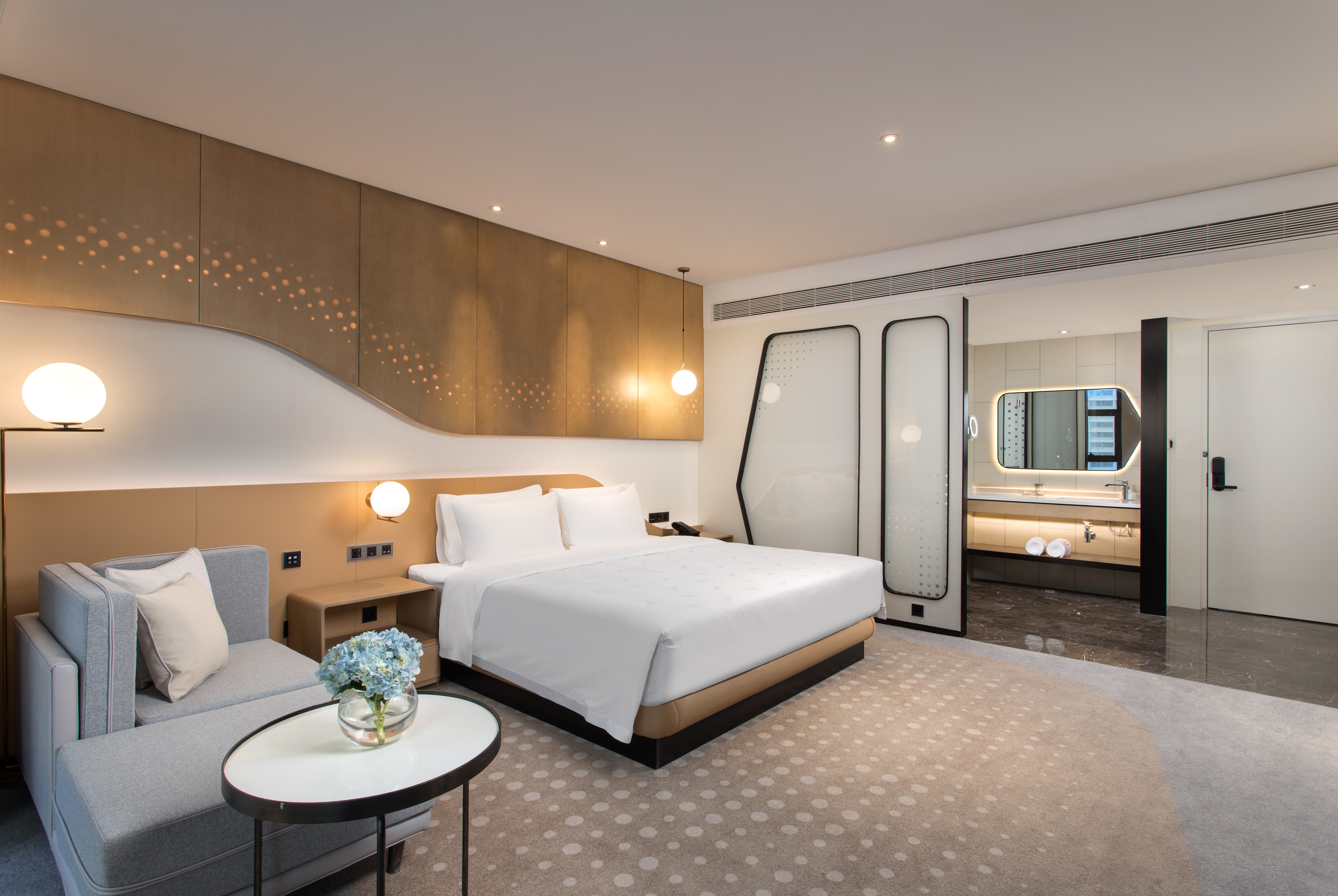 Guest room at the Microtel By Wyndham Hefei in Hefei, Other than US/Canada