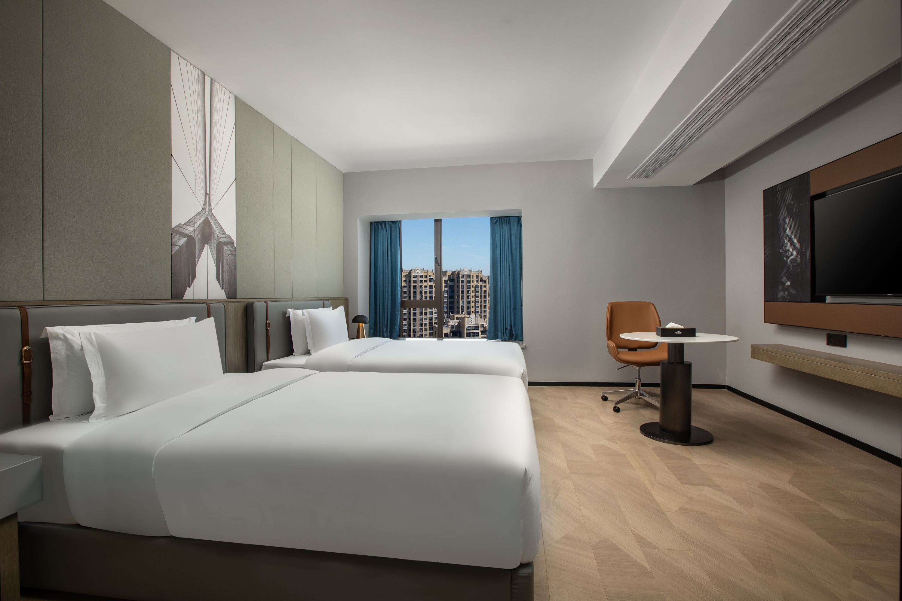 Guest room at the Microtel by Wyndham Hengyang Huaxin in Hengyang, Other than US/Canada