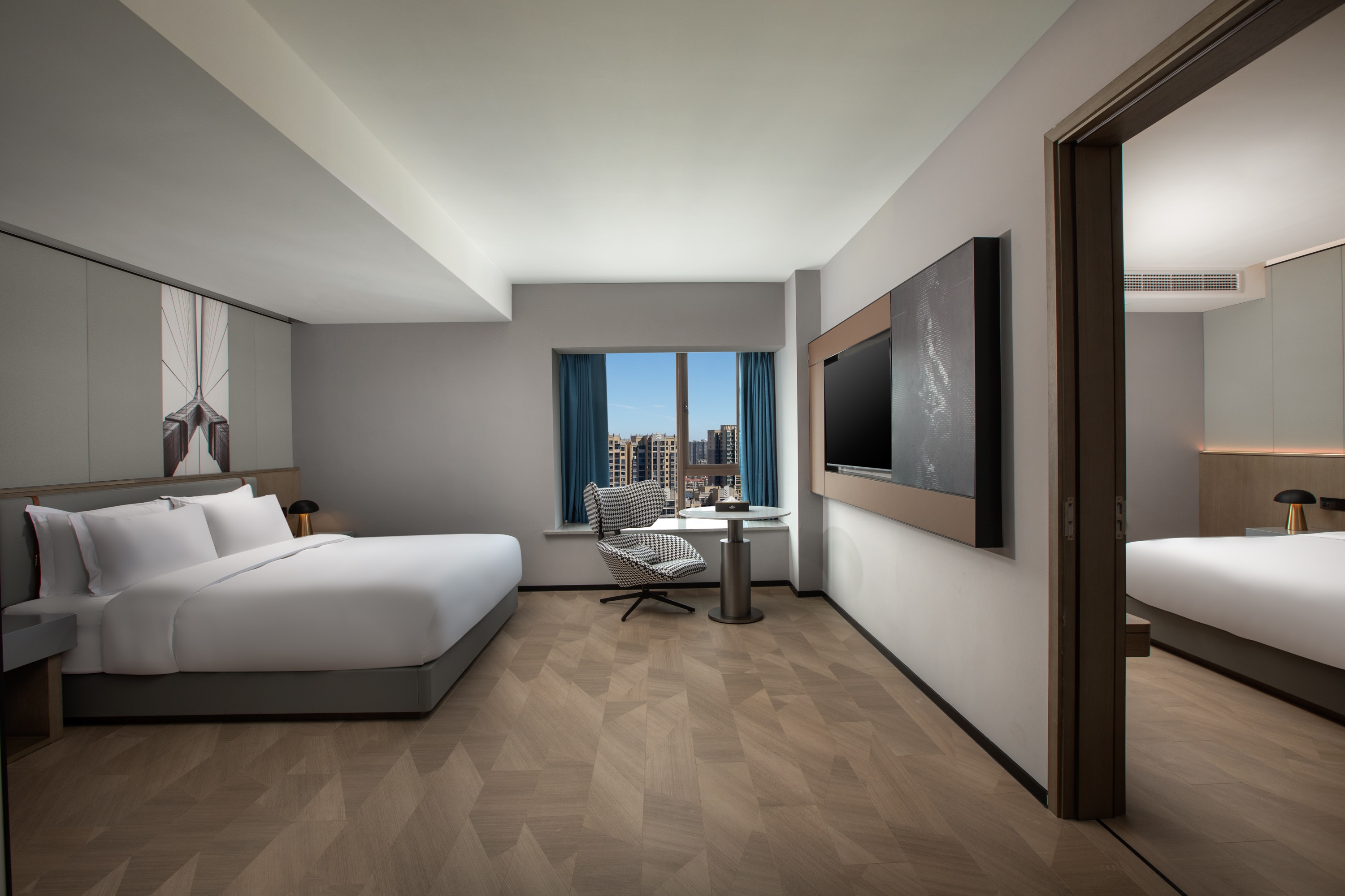 Guest room at the Microtel by Wyndham Hengyang Huaxin in Hengyang, Other than US/Canada