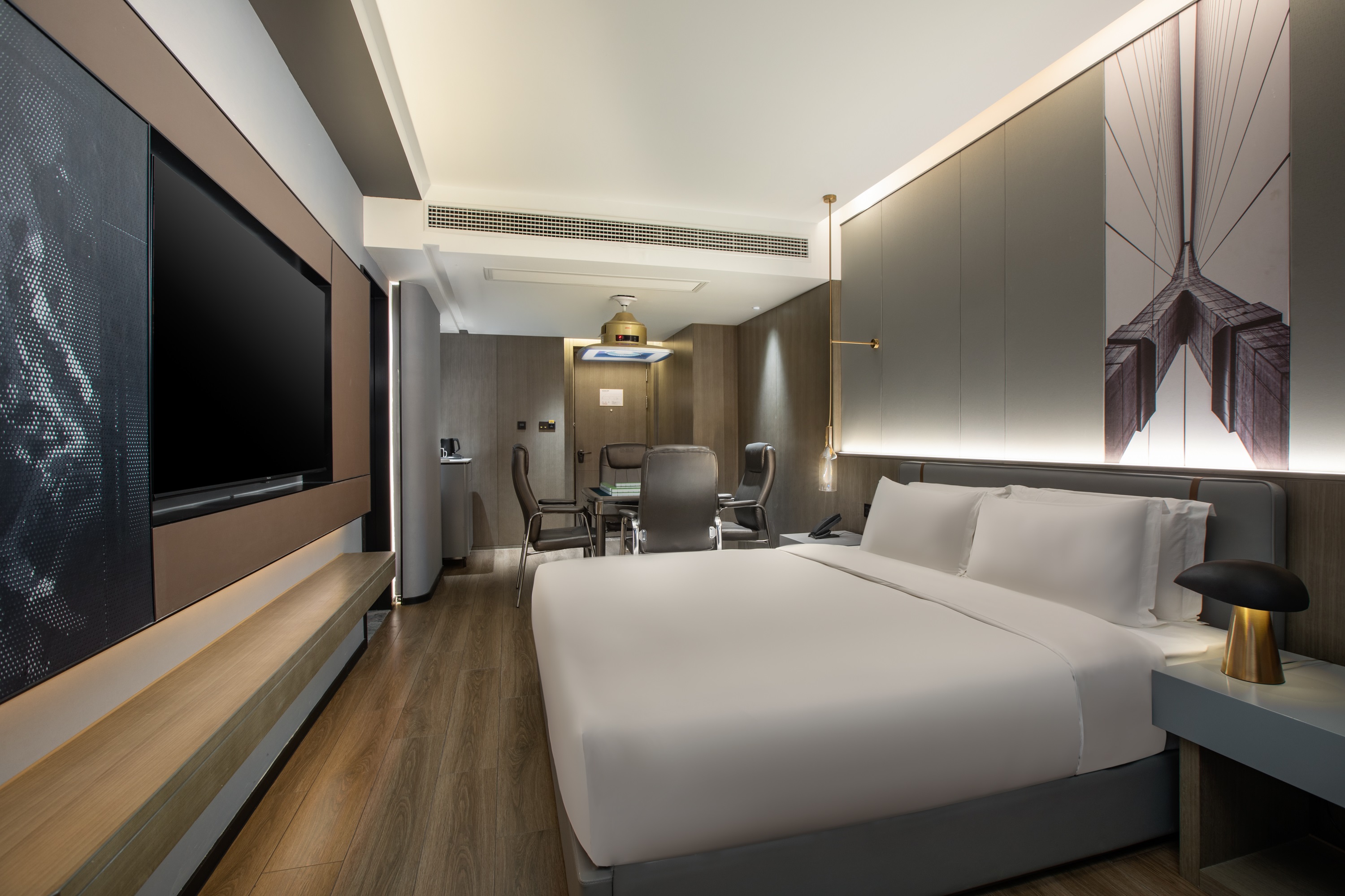 Guest room at the Microtel by Wyndham Hengyang Huaxin in Hengyang, Other than US/Canada