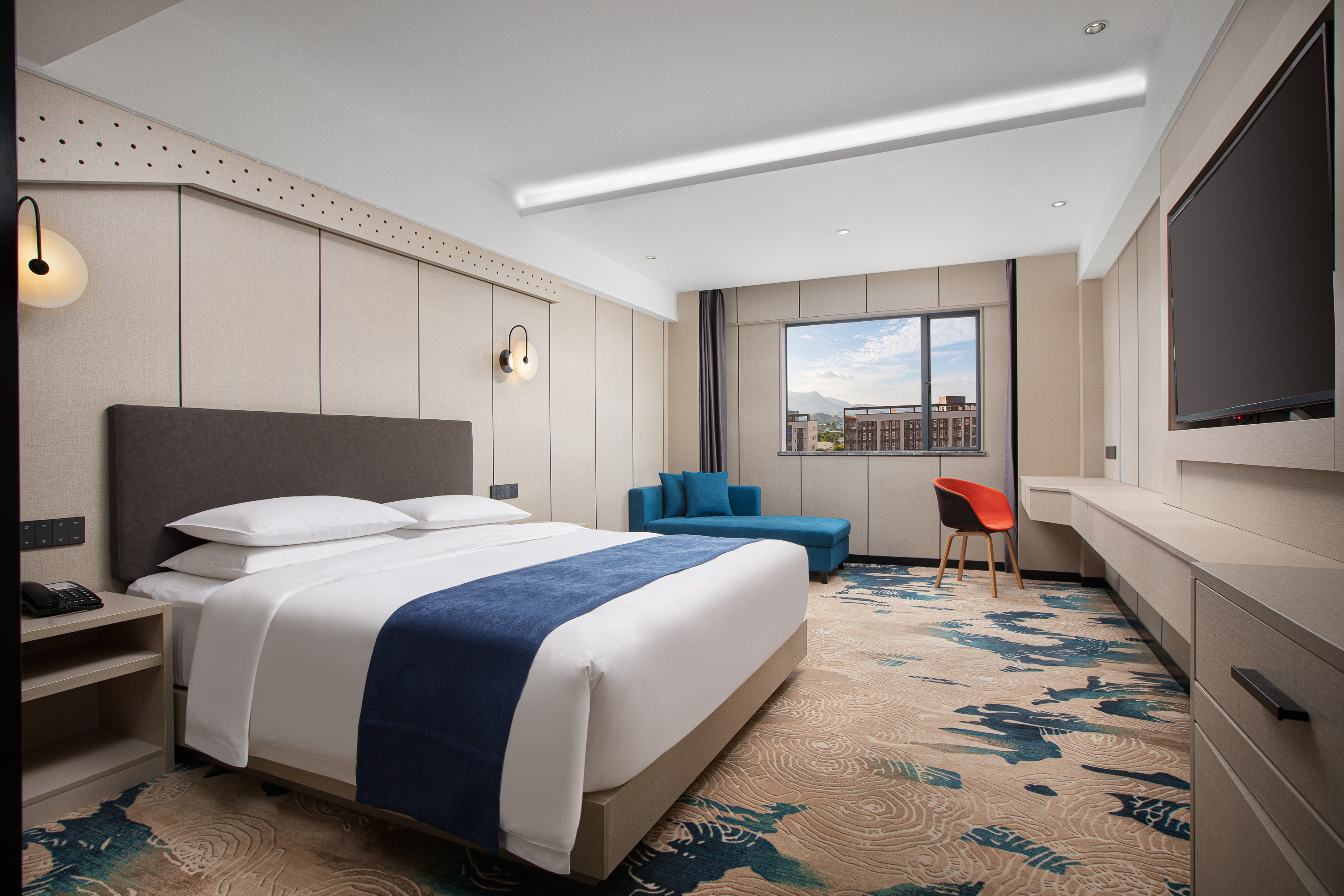 Guest room at the Microtel By Wyndham Heyuan in Heyuan, Other than US/Canada