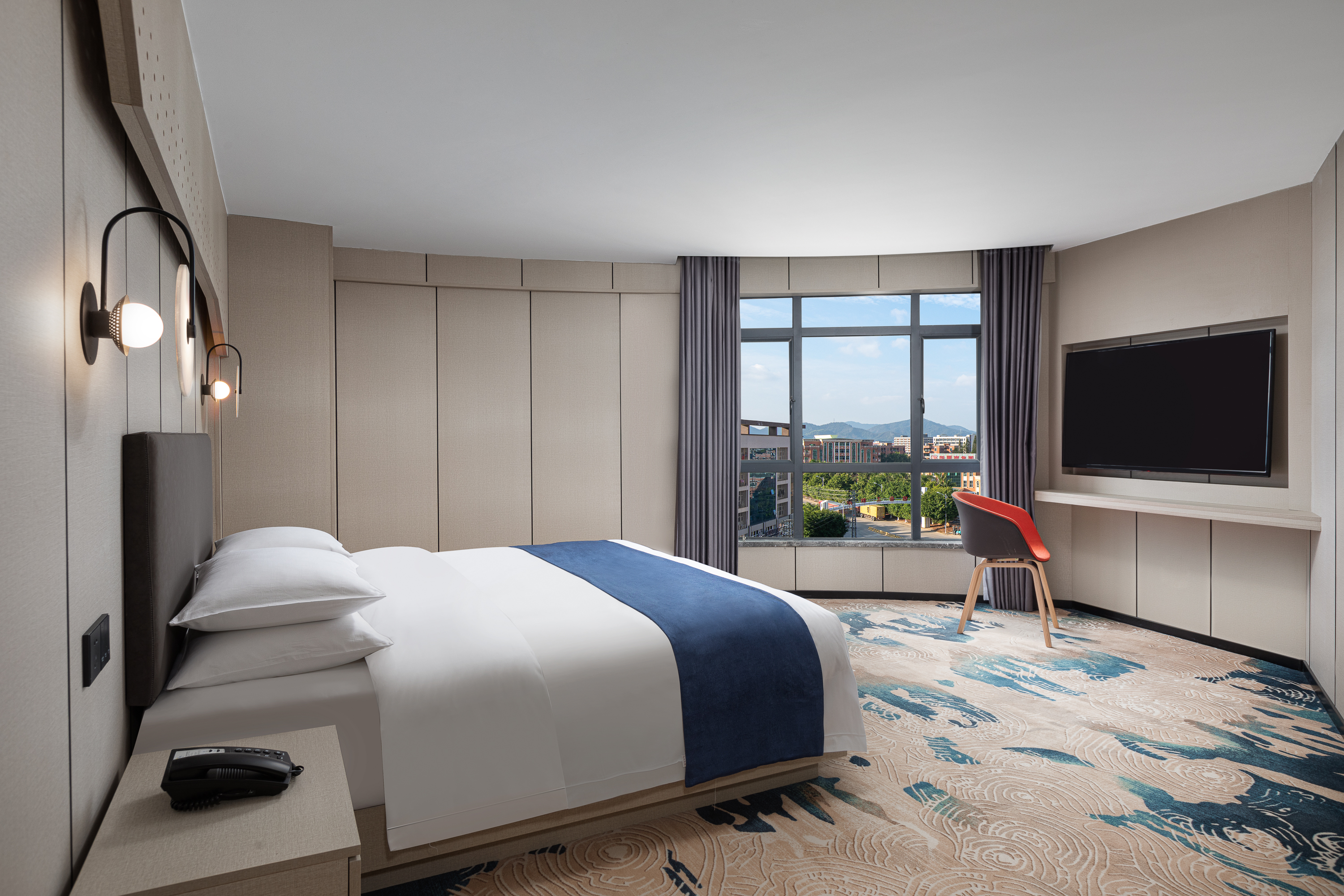 Guest room at the Microtel By Wyndham Heyuan in Heyuan, Other than US/Canada