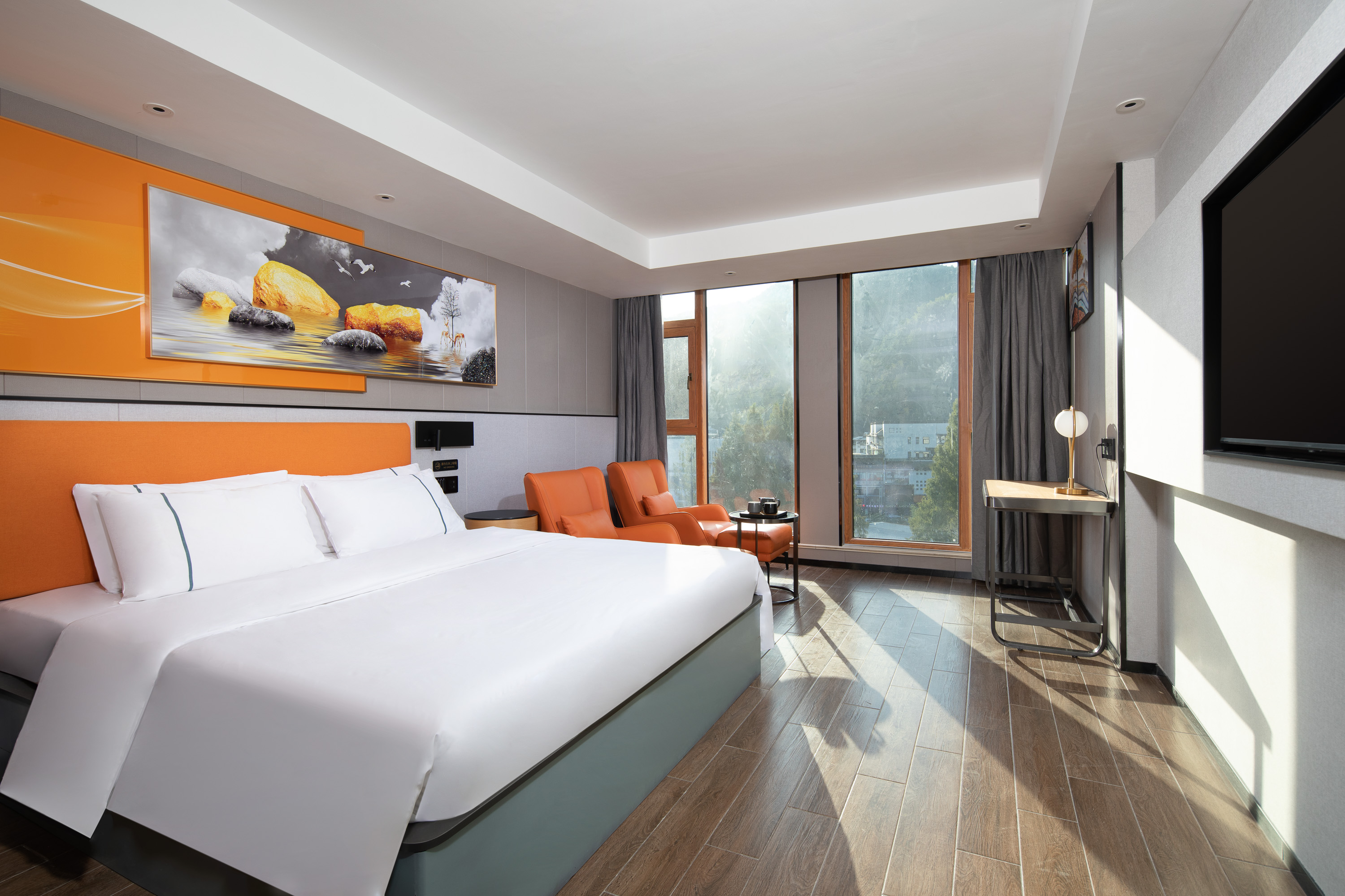 Guest room at the Microtel by Wyndham Huangshan Tangkou in Huangshan, Other than US/Canada