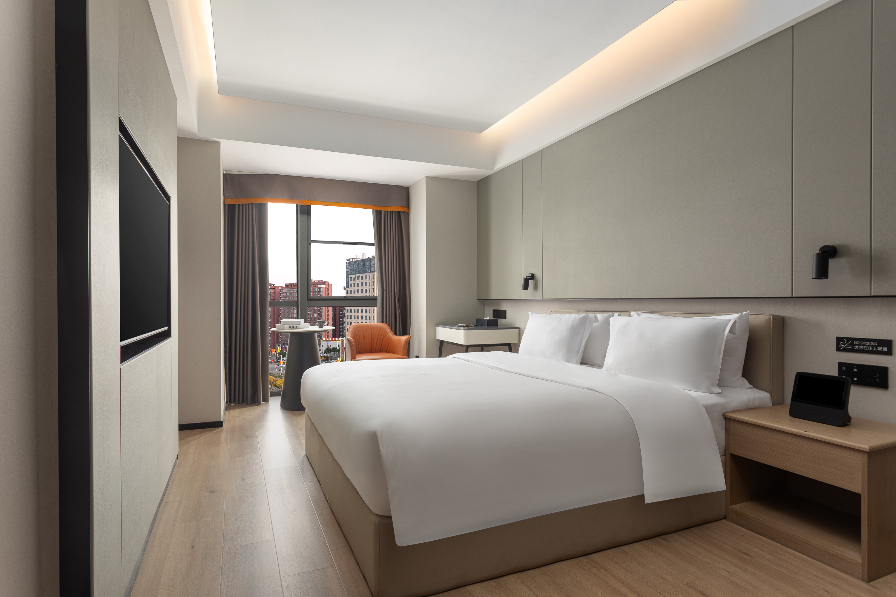 Guest room at the Microtel by Wyndham Nanchang in Nanchang, Other than US/Canada