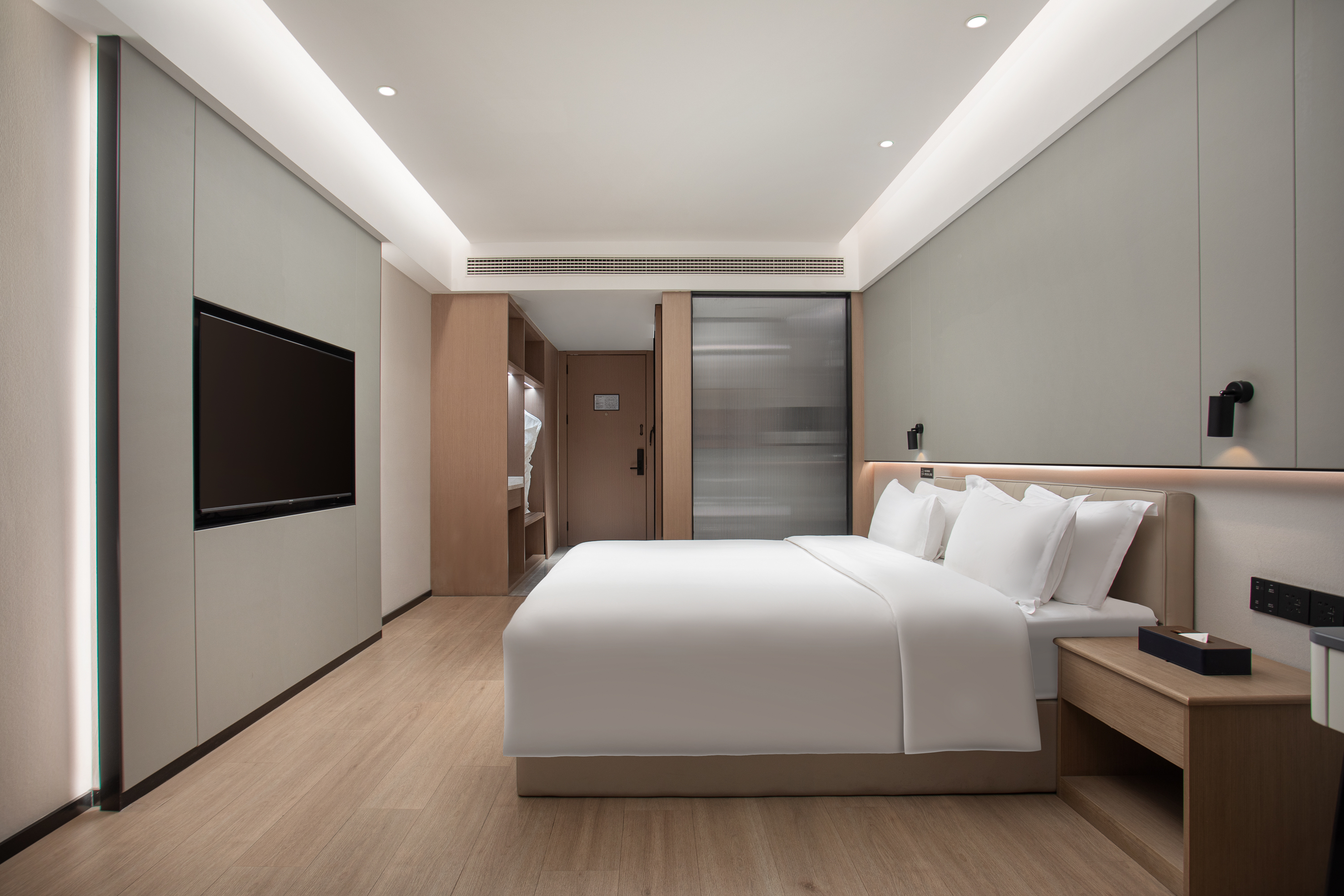 Guest room at the Microtel by Wyndham Nanchang in Nanchang, Other than US/Canada