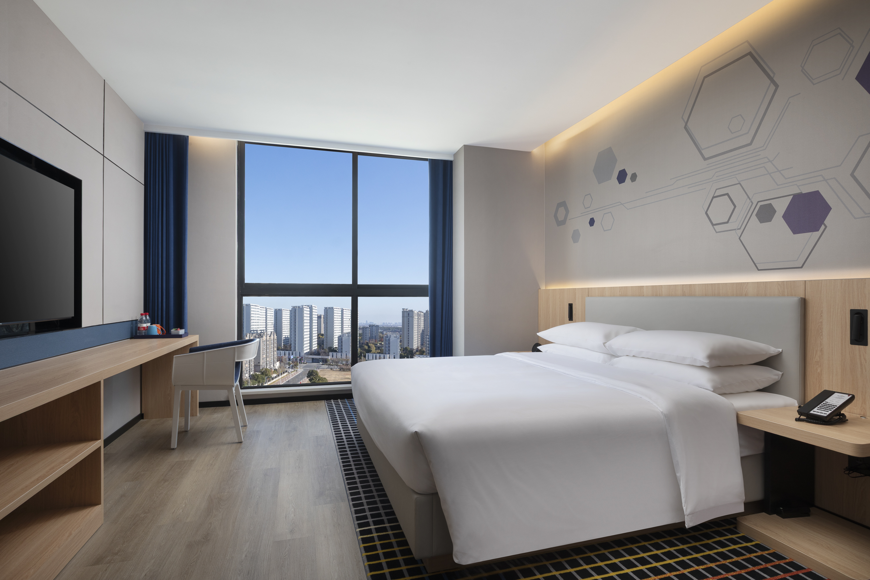 Guest room at the Microtel by Wyndham Taicang Shaxi in Suzhou, Other than US/Canada