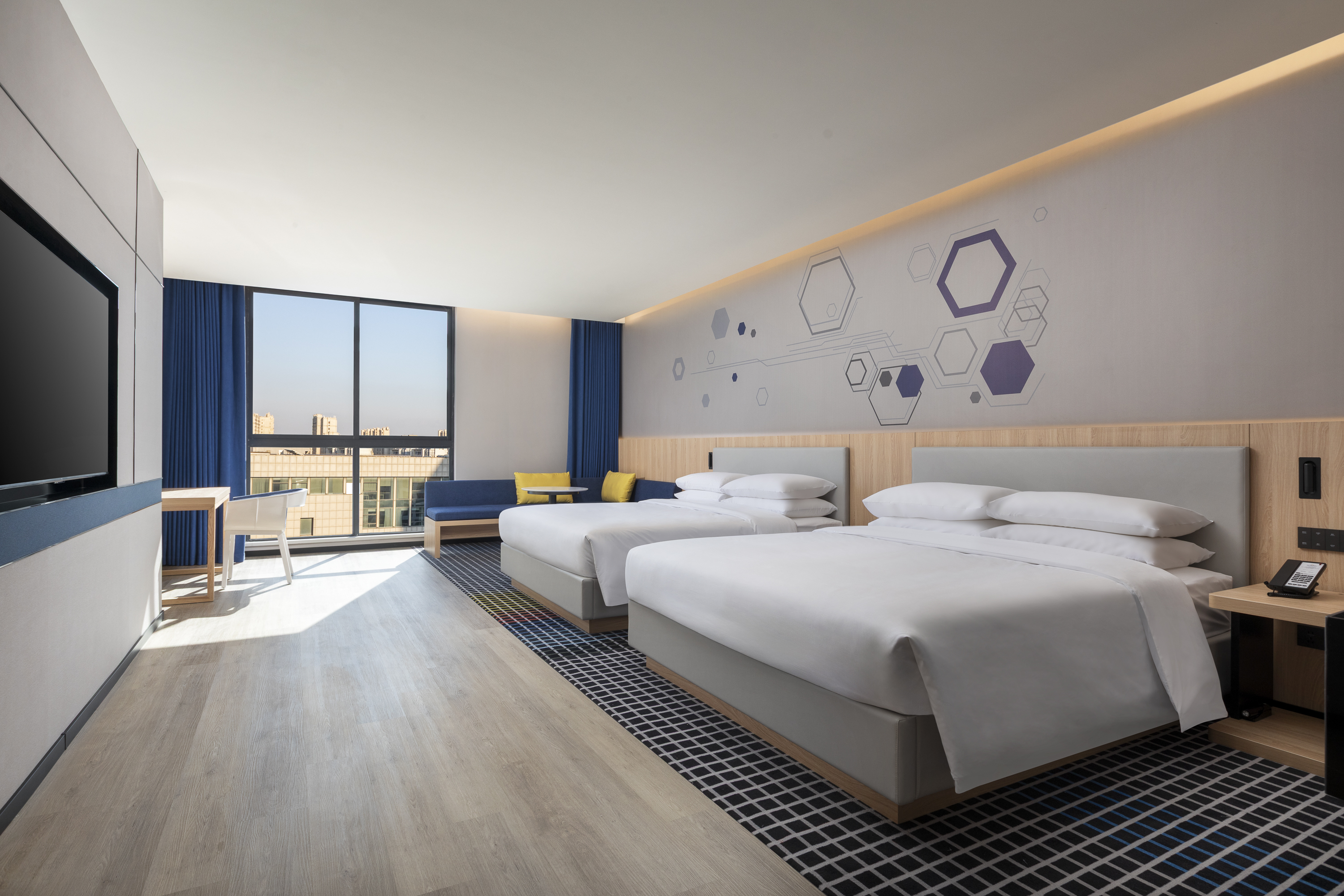 Guest room at the Microtel by Wyndham Taicang Shaxi in Suzhou, Other than US/Canada