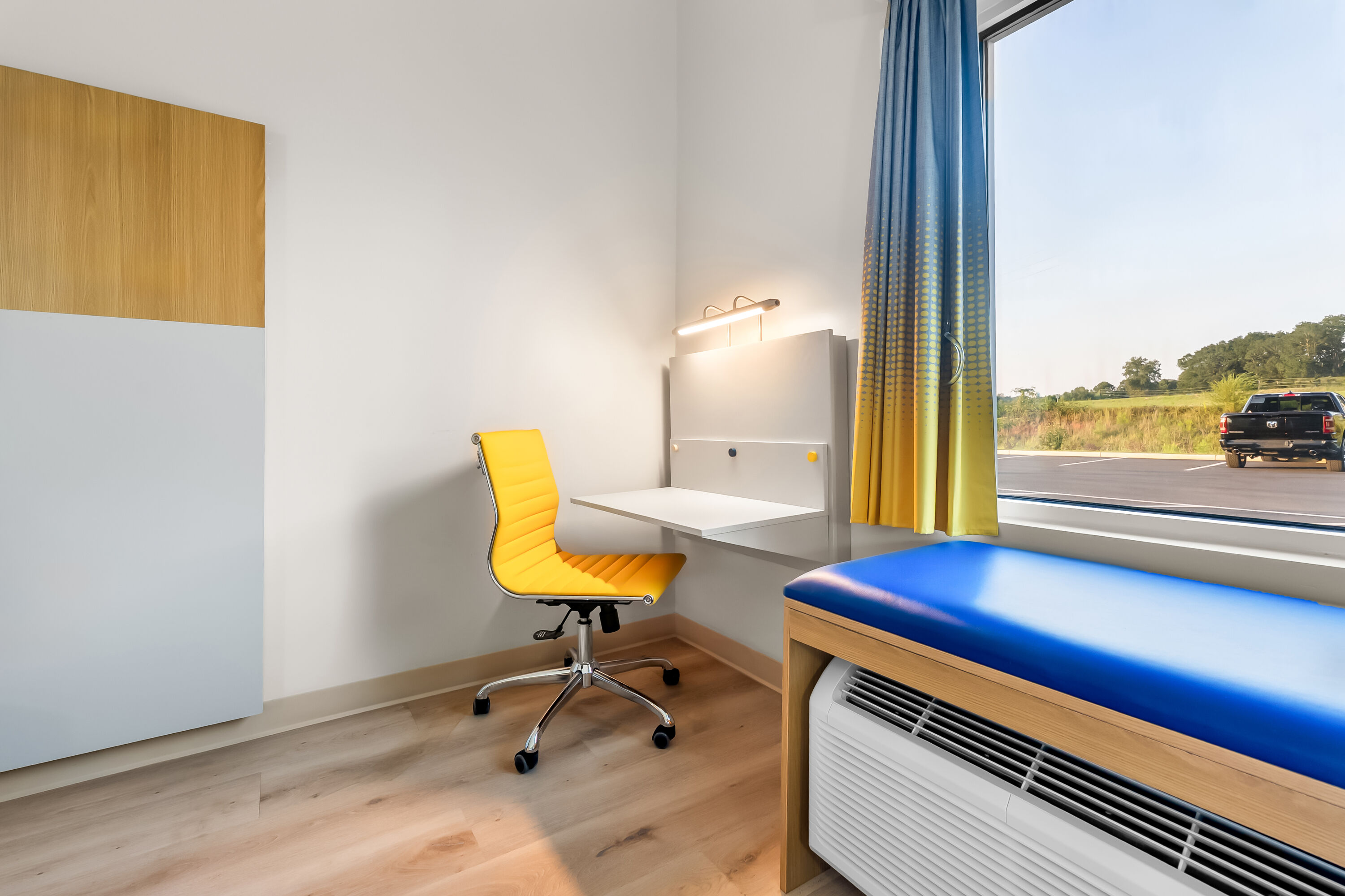 King bed guest room at the Microtel Inn & Suites by Wyndham Prattville Montgomery in Prattville, Alabama