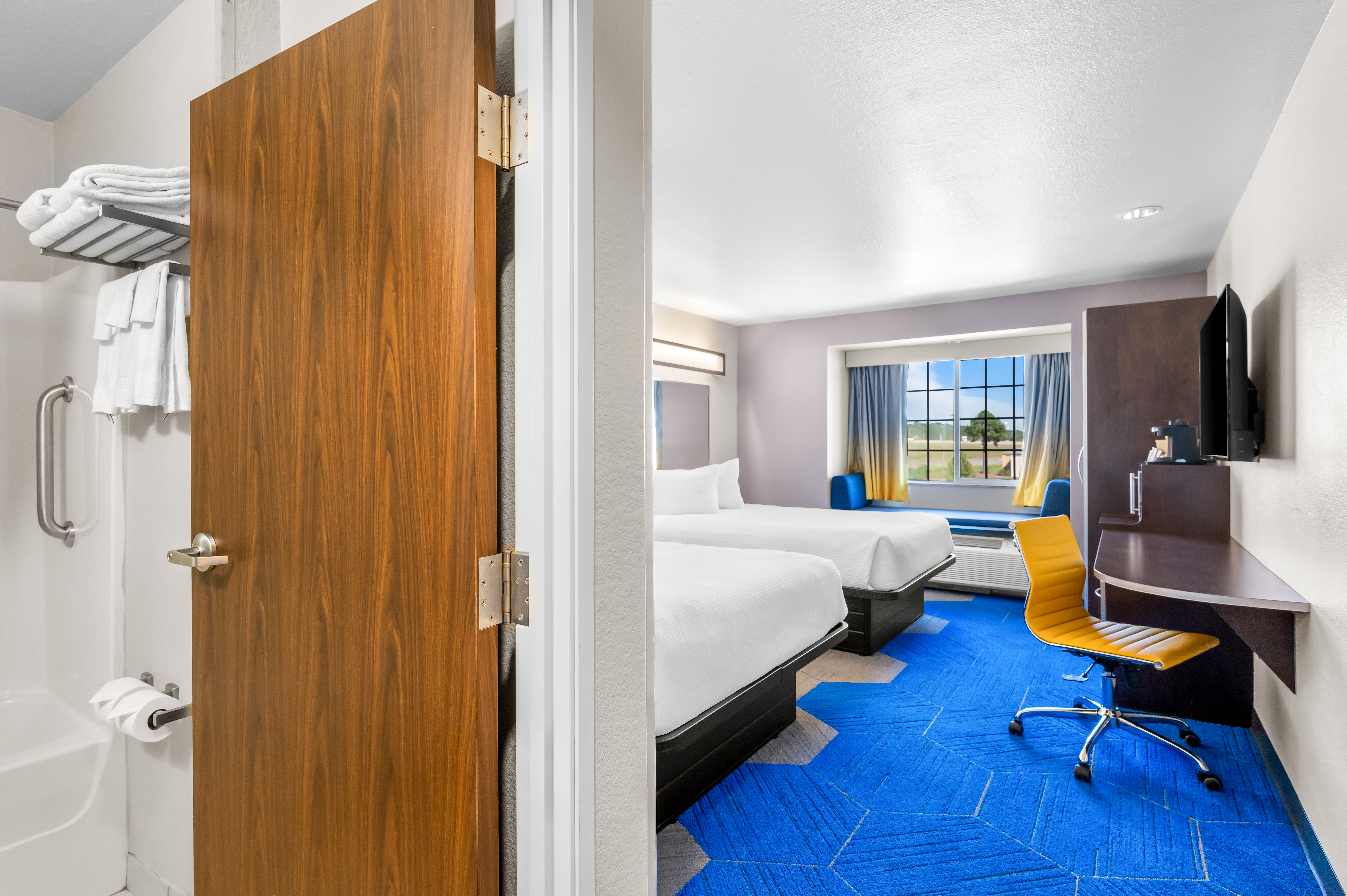 Guest room at the Microtel Inn & Suites by Wyndham Conway in Conway, Arkansas