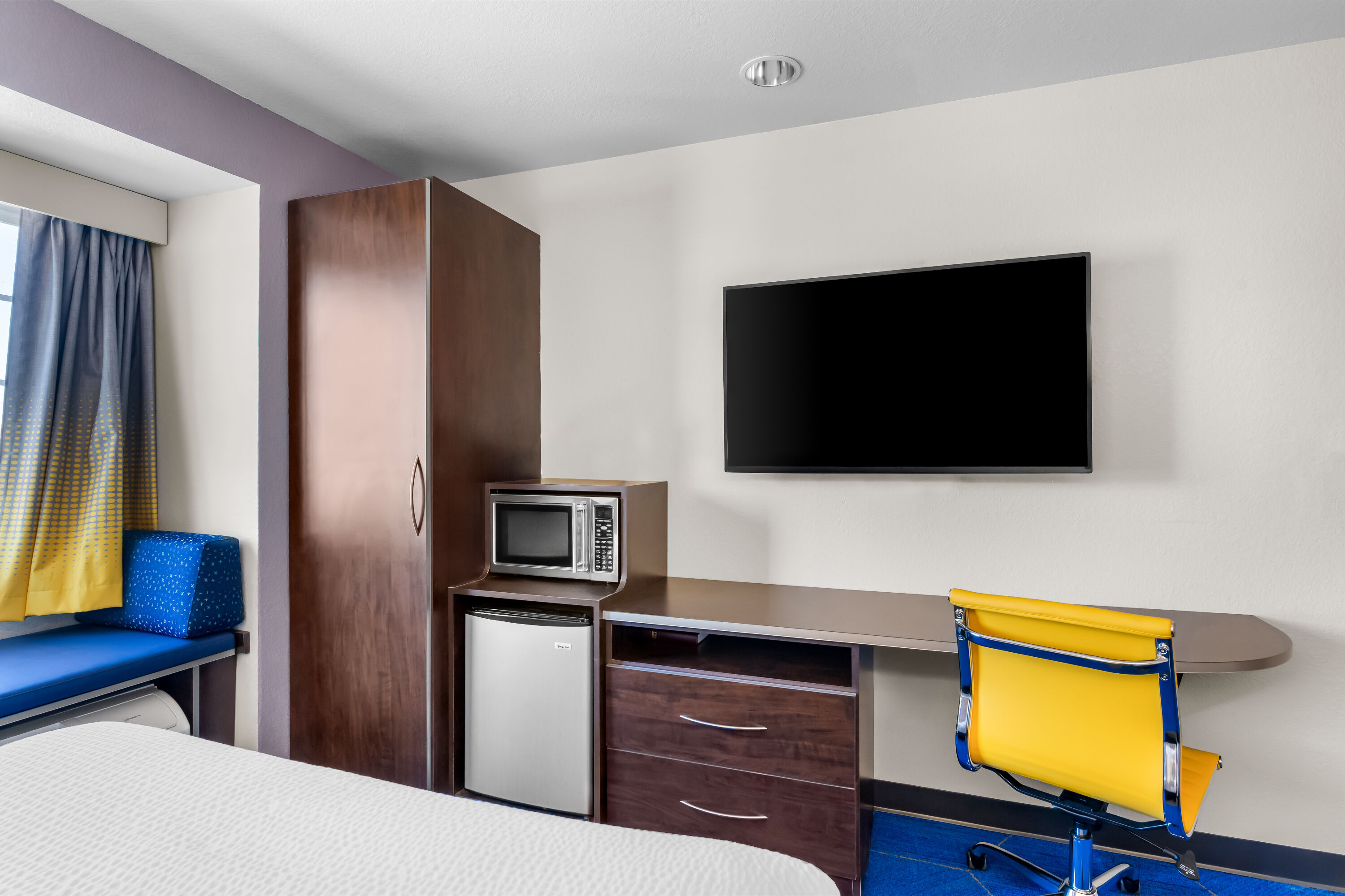 Double bed guest room at the Microtel Inn & Suites by Wyndham Conway in Conway, Arkansas