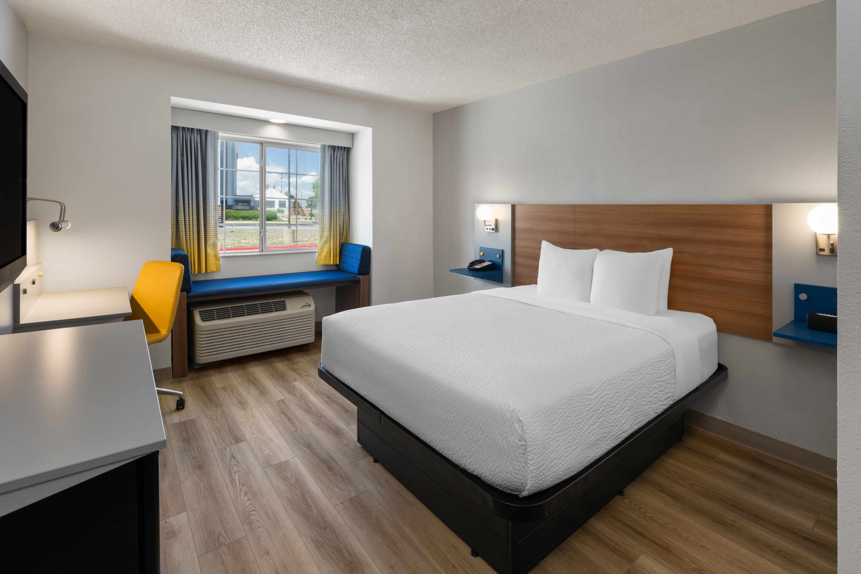 Guest room at the Microtel Inn & Suites by Wyndham Denver Airport in Denver, Colorado