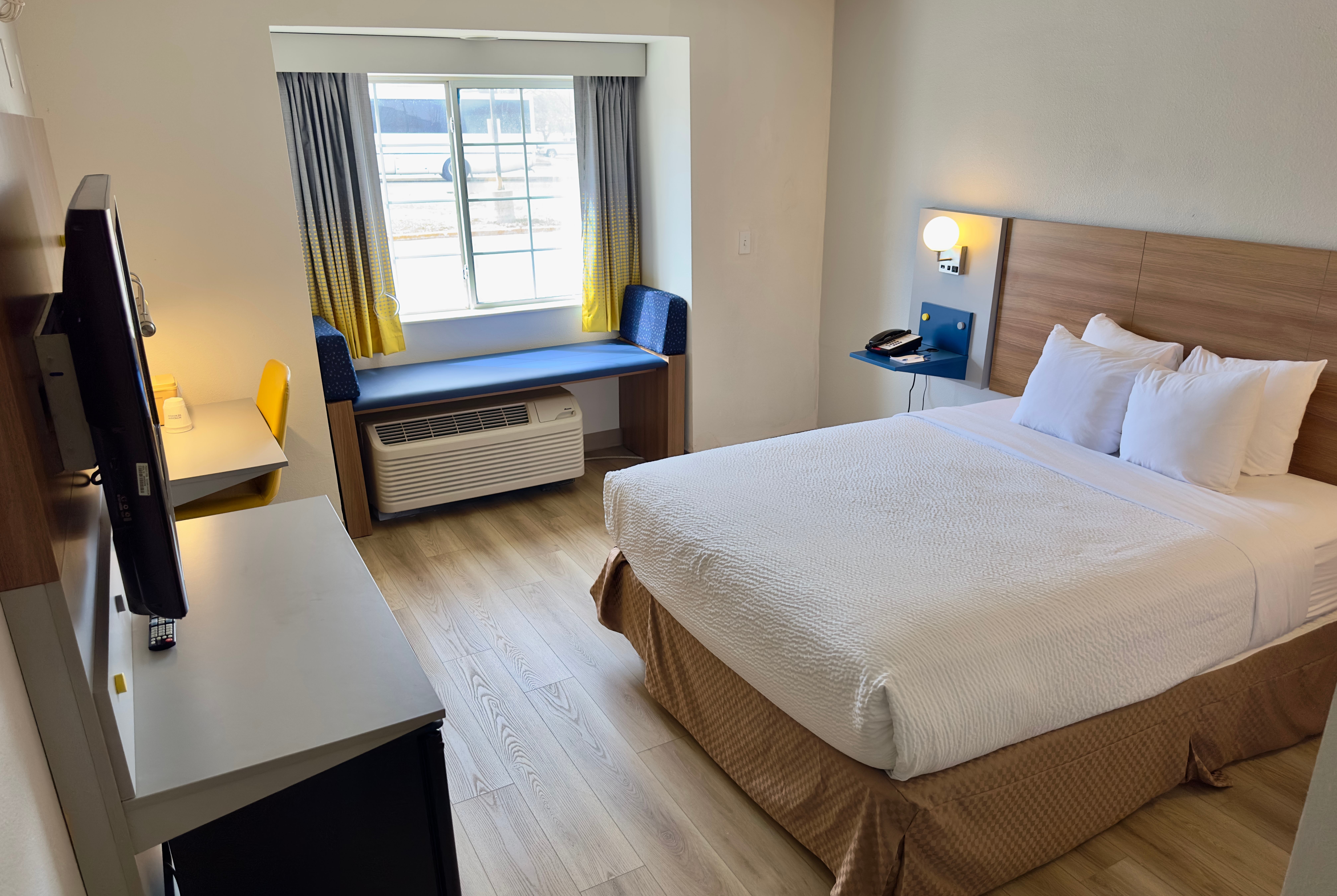 Guest room at the Microtel Inn & Suites by Wyndham Denver Airport in Denver, Colorado